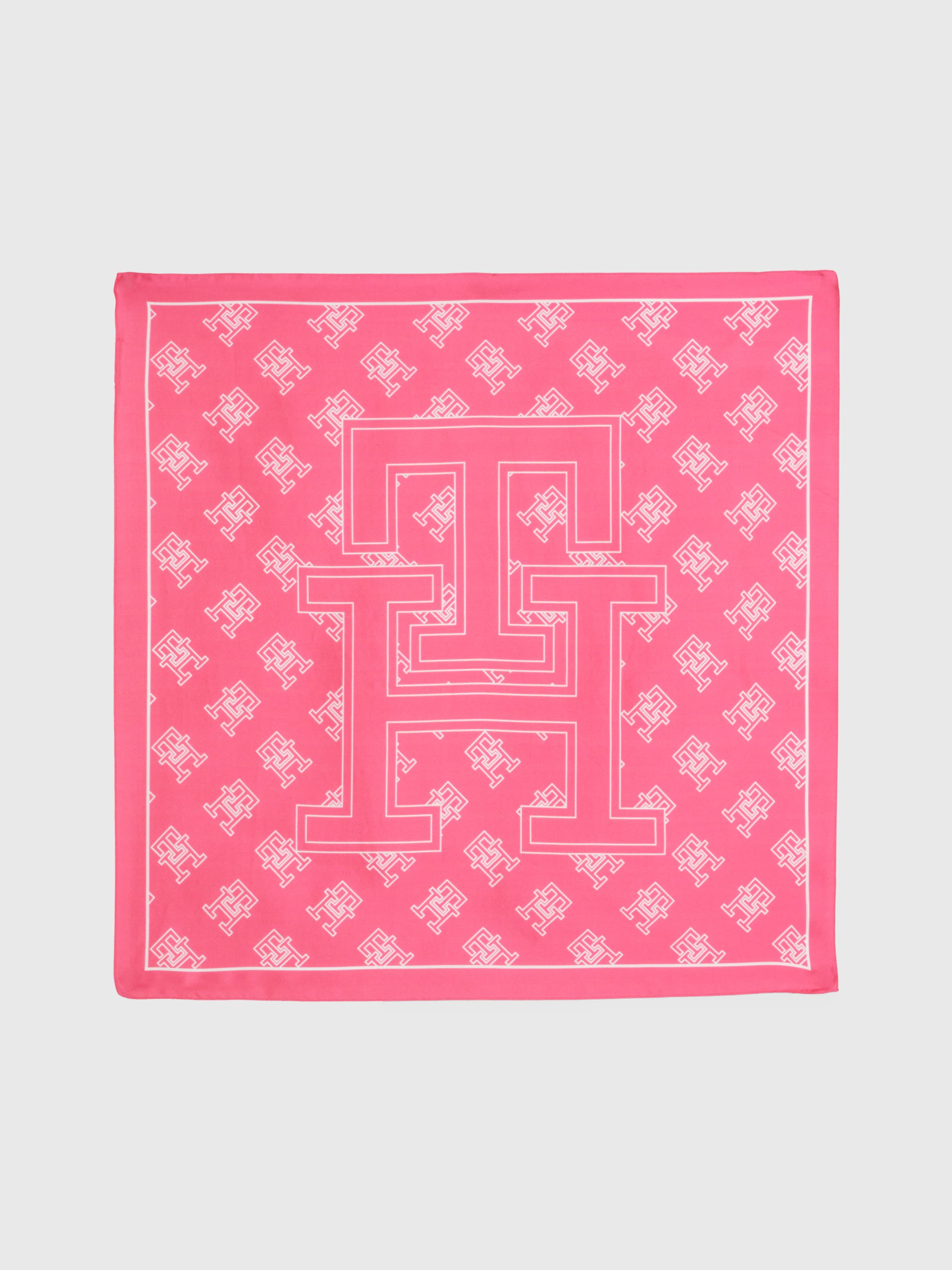 Oversized Monogram Silk Bandana Scarf