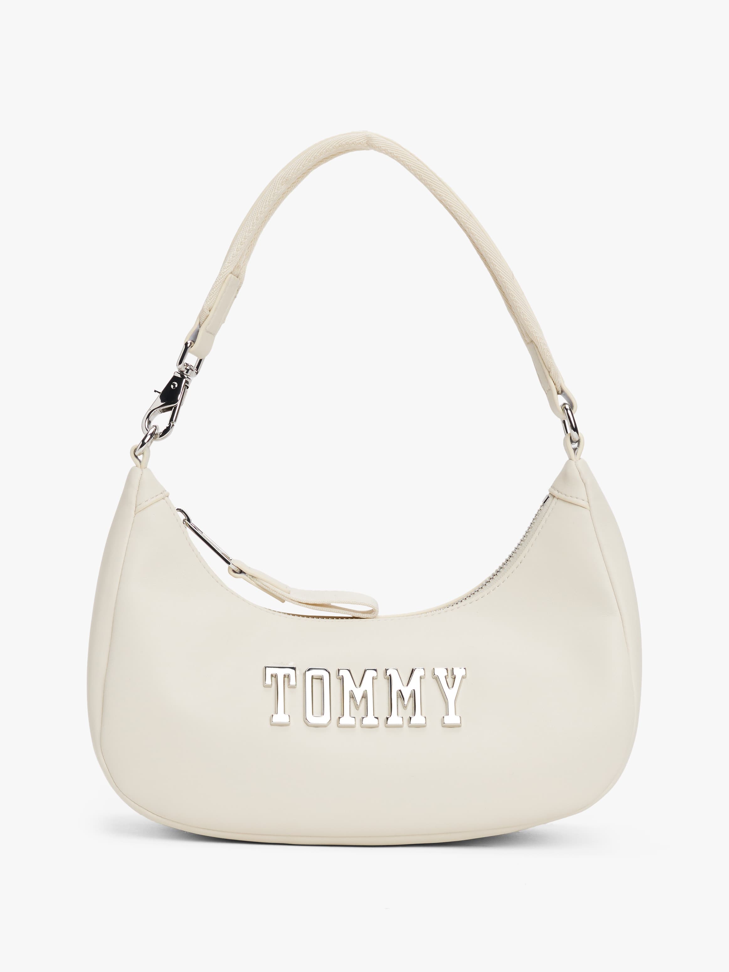 Metal Logo Shoulder Bag