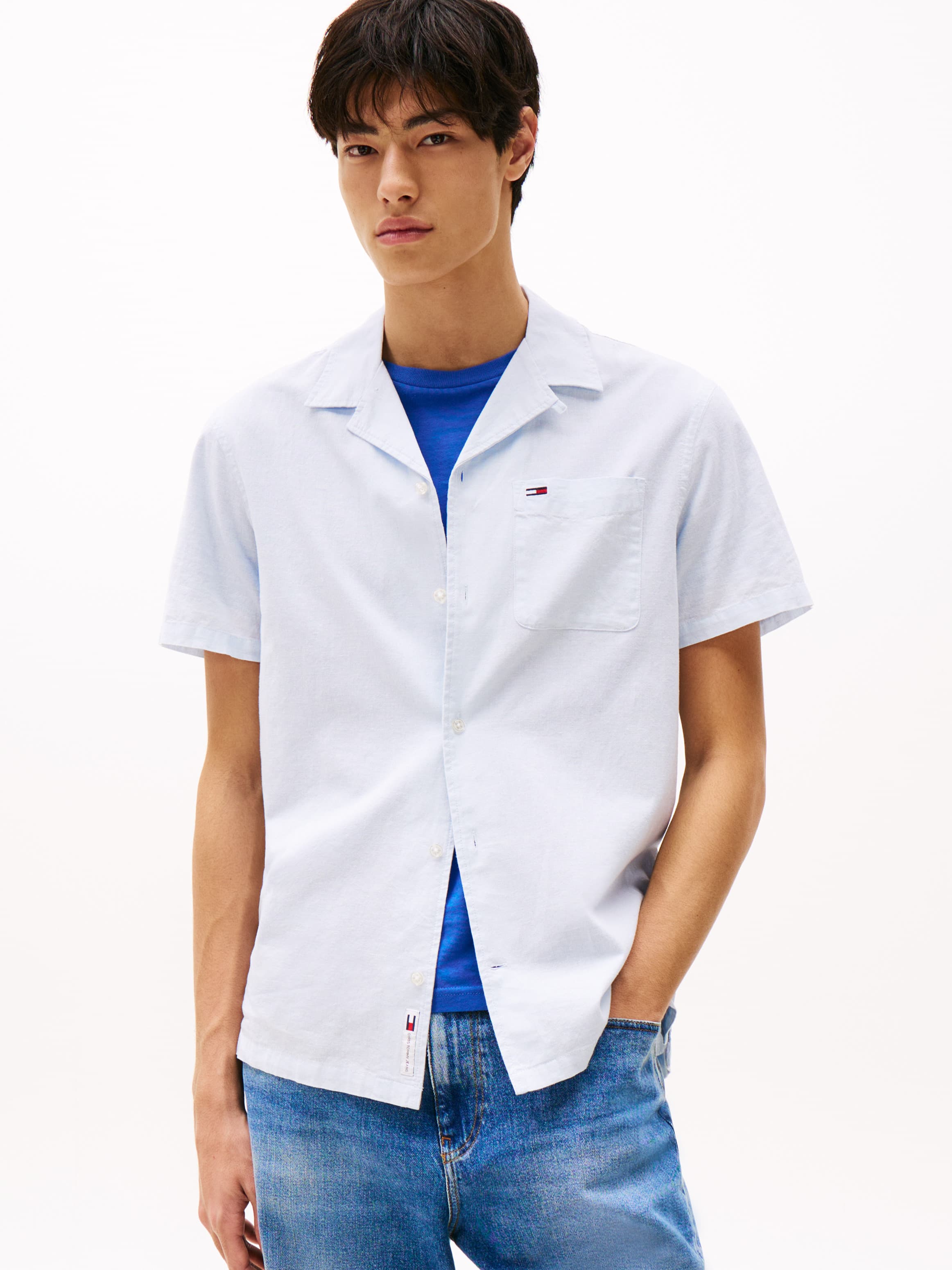 Regular Fit Linen Blend Shirt