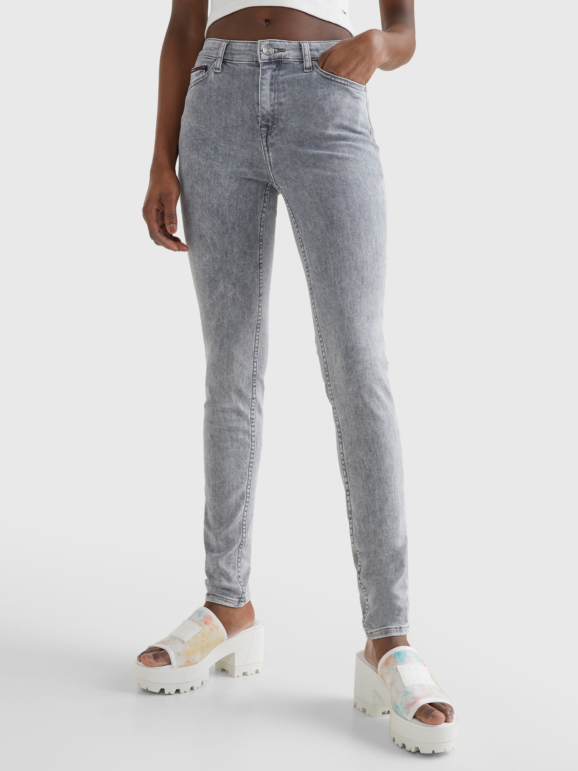 Nora Mid Rise Skinny Black Jeans