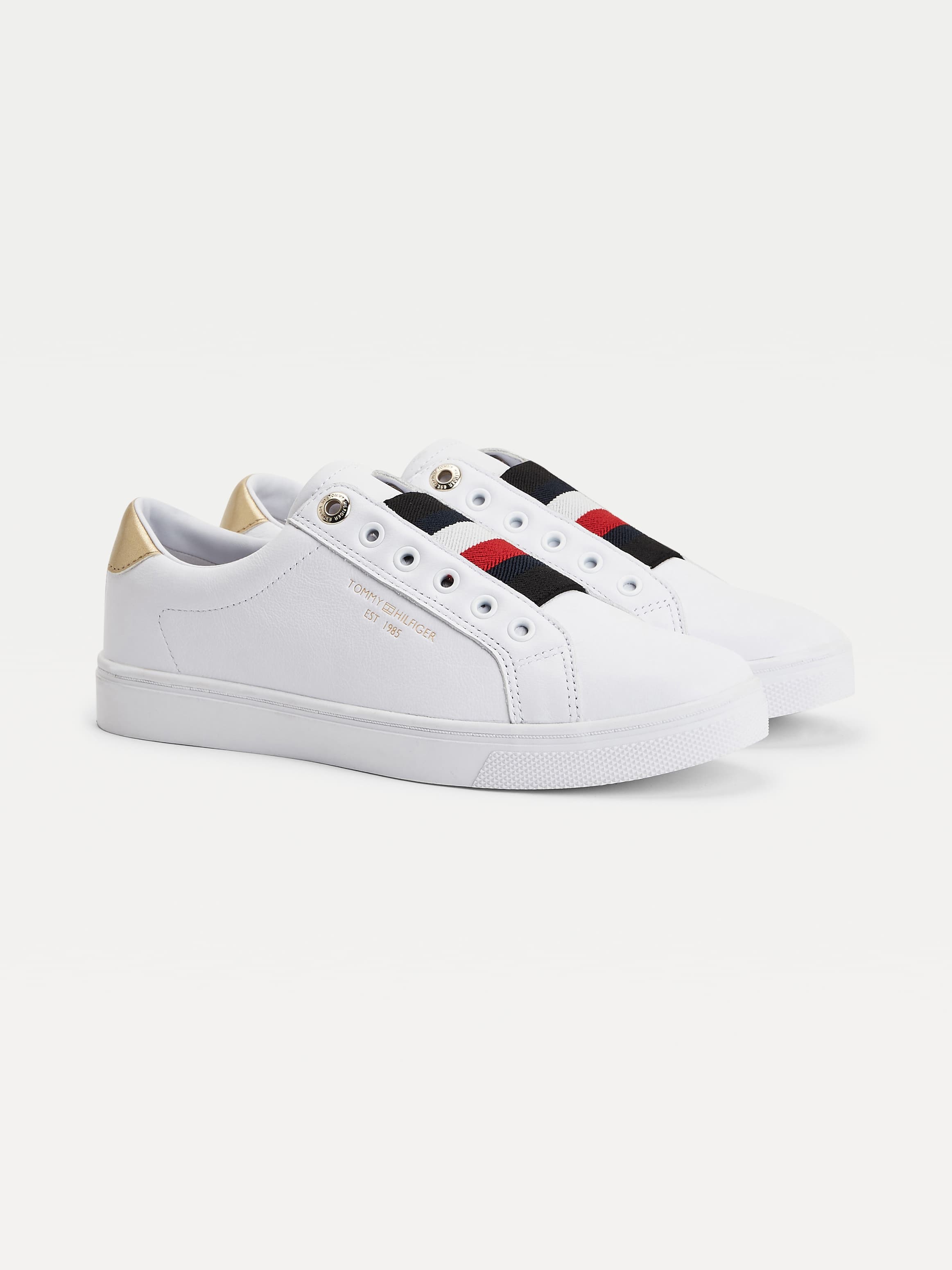 Icons Slip-On Leather Cupsole Trainers