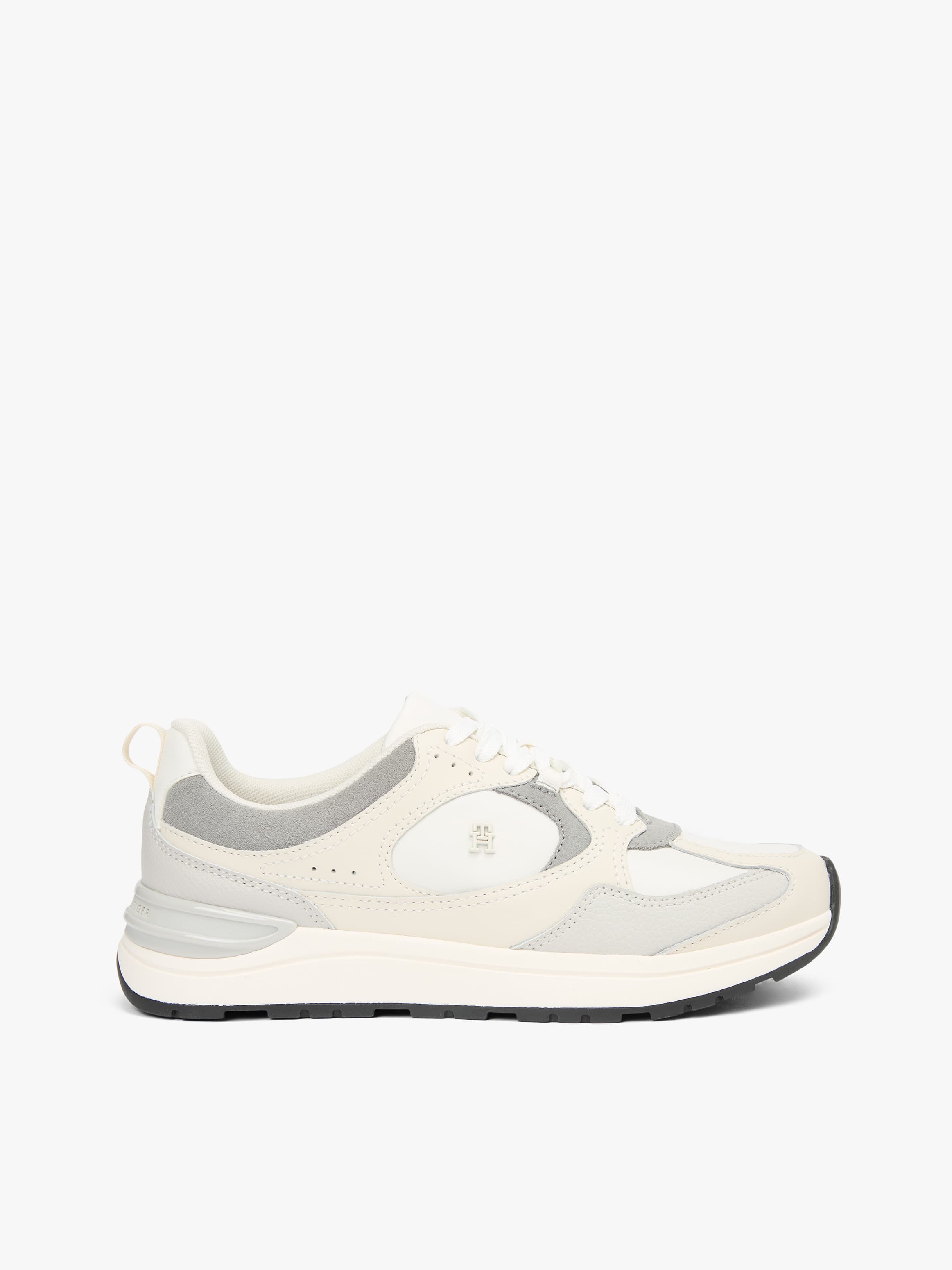 TH Monogram Leather Mixed Texture Trainers