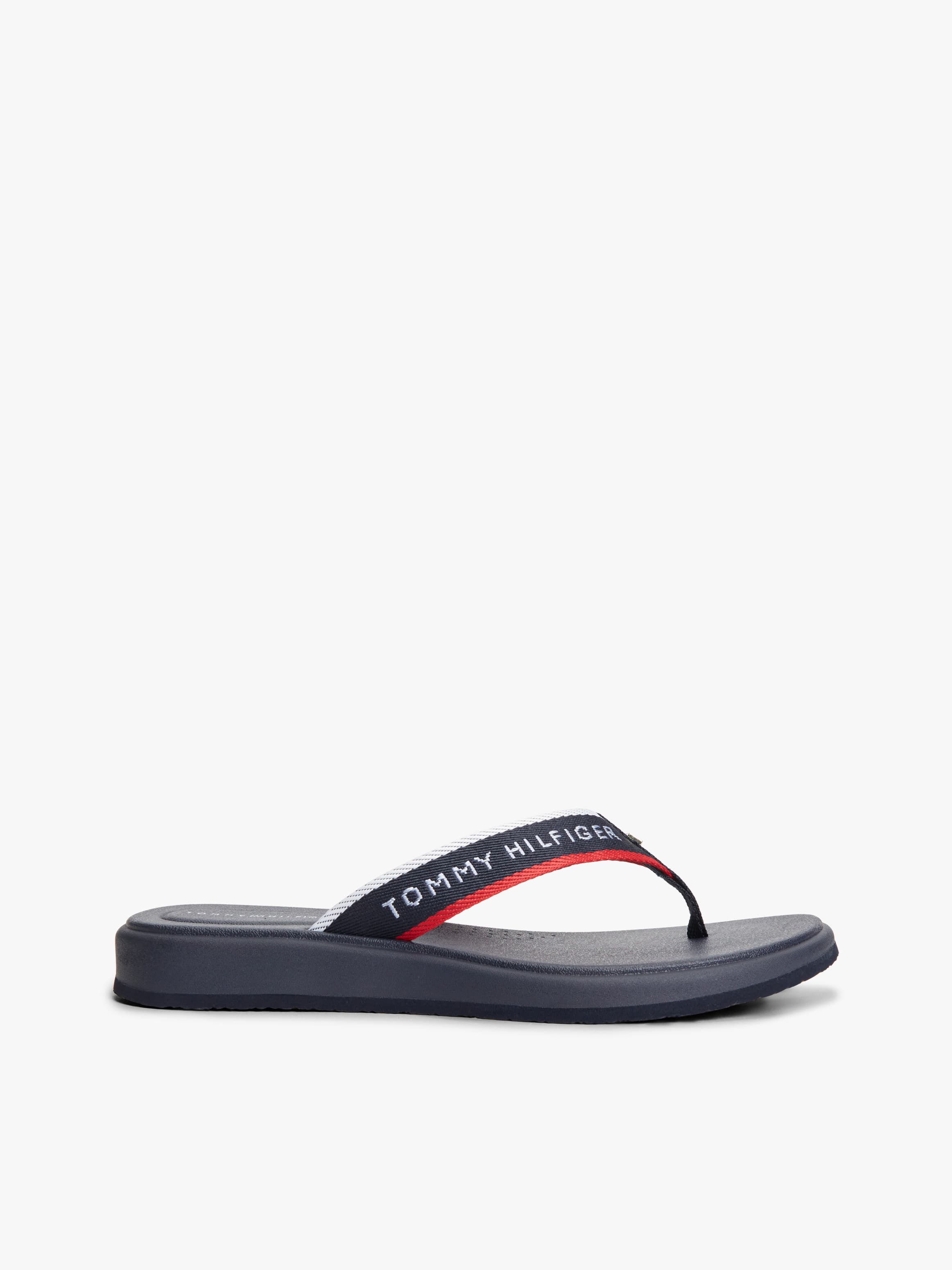 Signature Webbing Strap Wedge Flip-Flops
