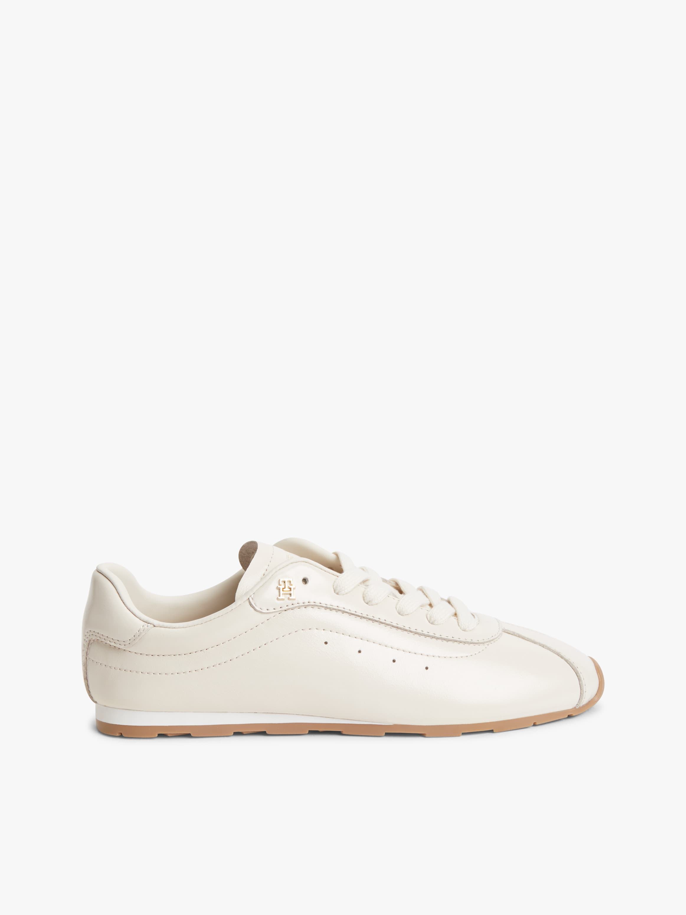 TH Monogram Plaque Leather Trainers