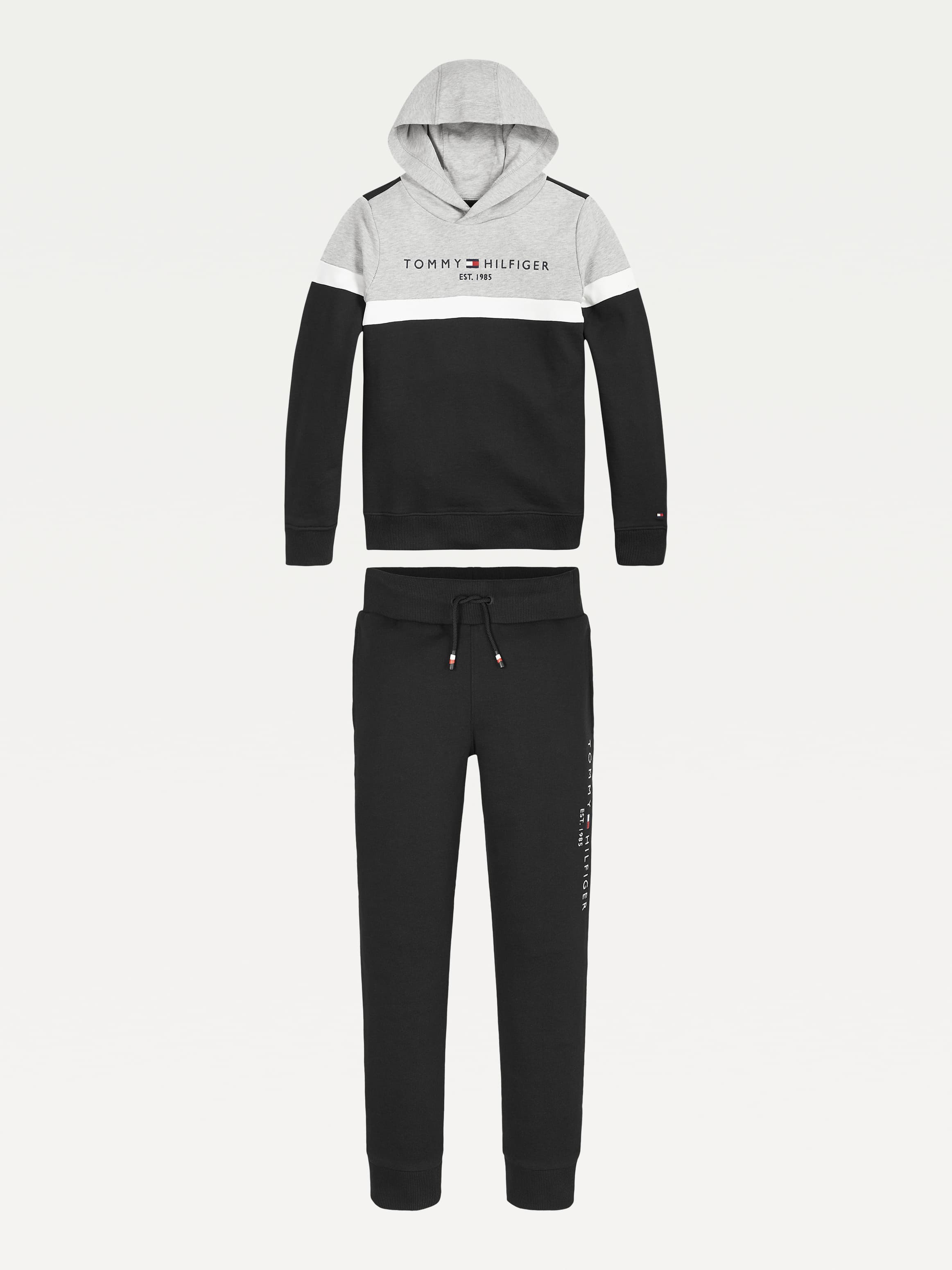 Colour-Blocked Hoody and Joggers Set