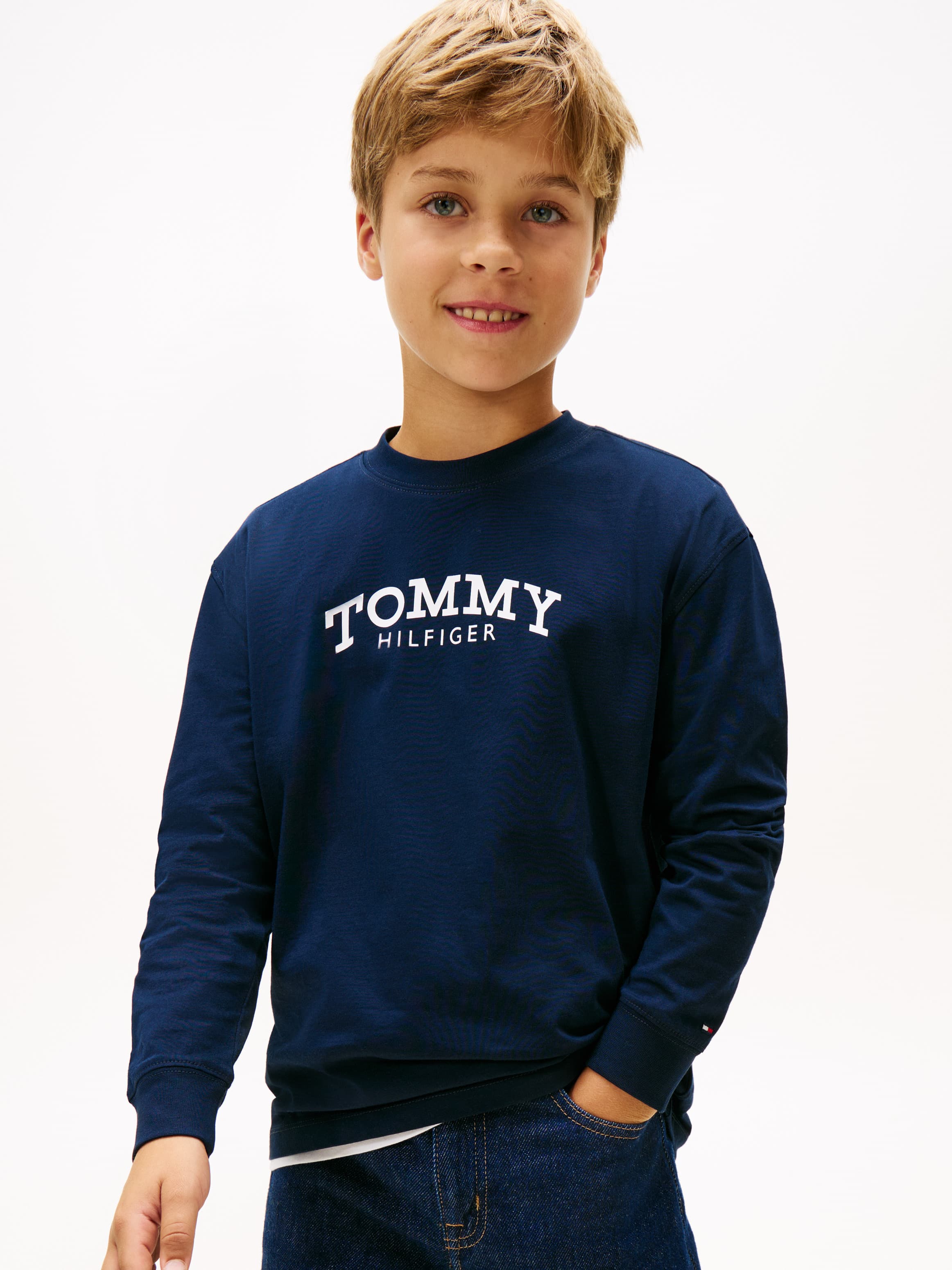 Logo Print Long Sleeve T-Shirt