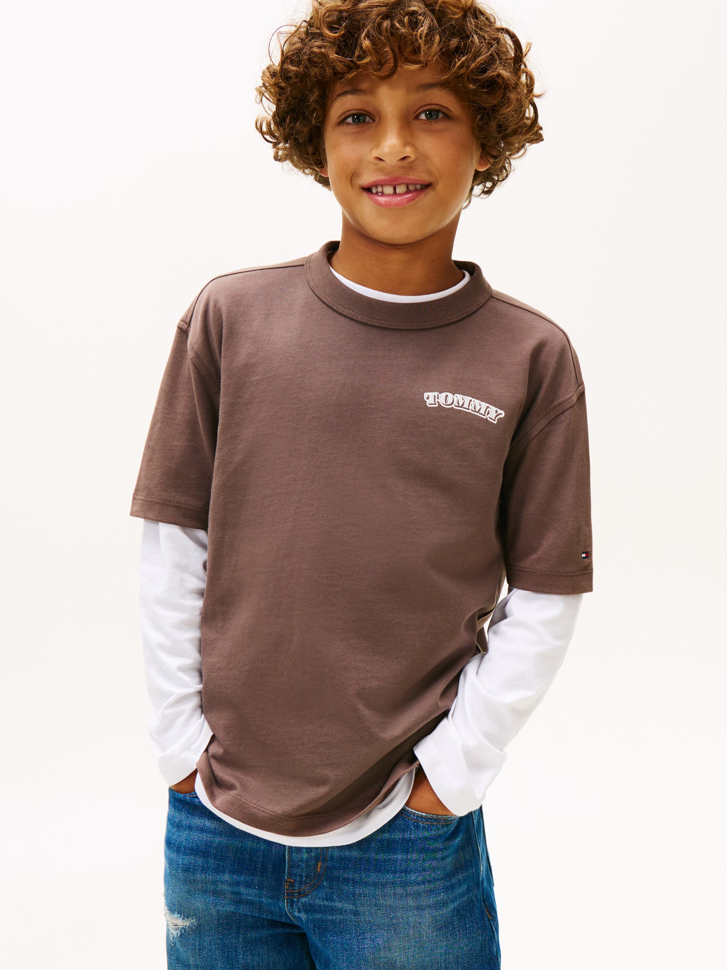 Textured Back Logo Jersey T-Shirt