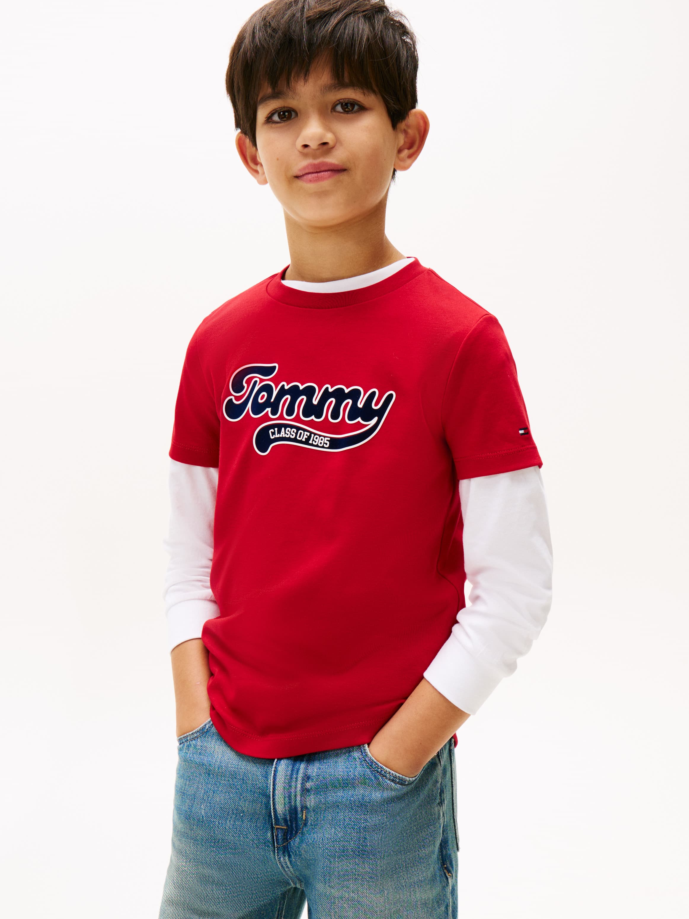 Varsity Interlock Knit Logo T-Shirt