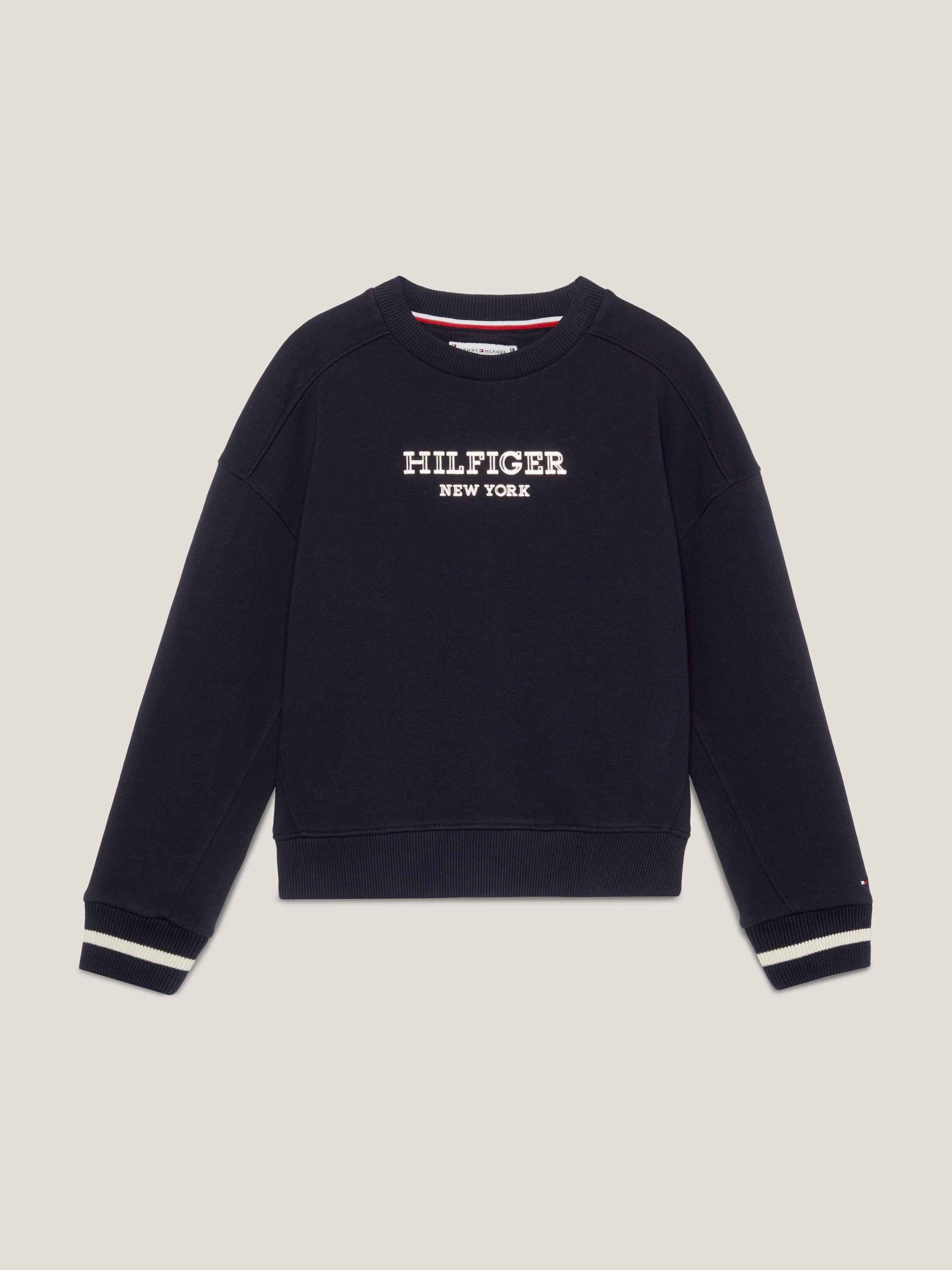 Hilfiger Monotype Metallic Logo Relaxed Fit Sweatshirt