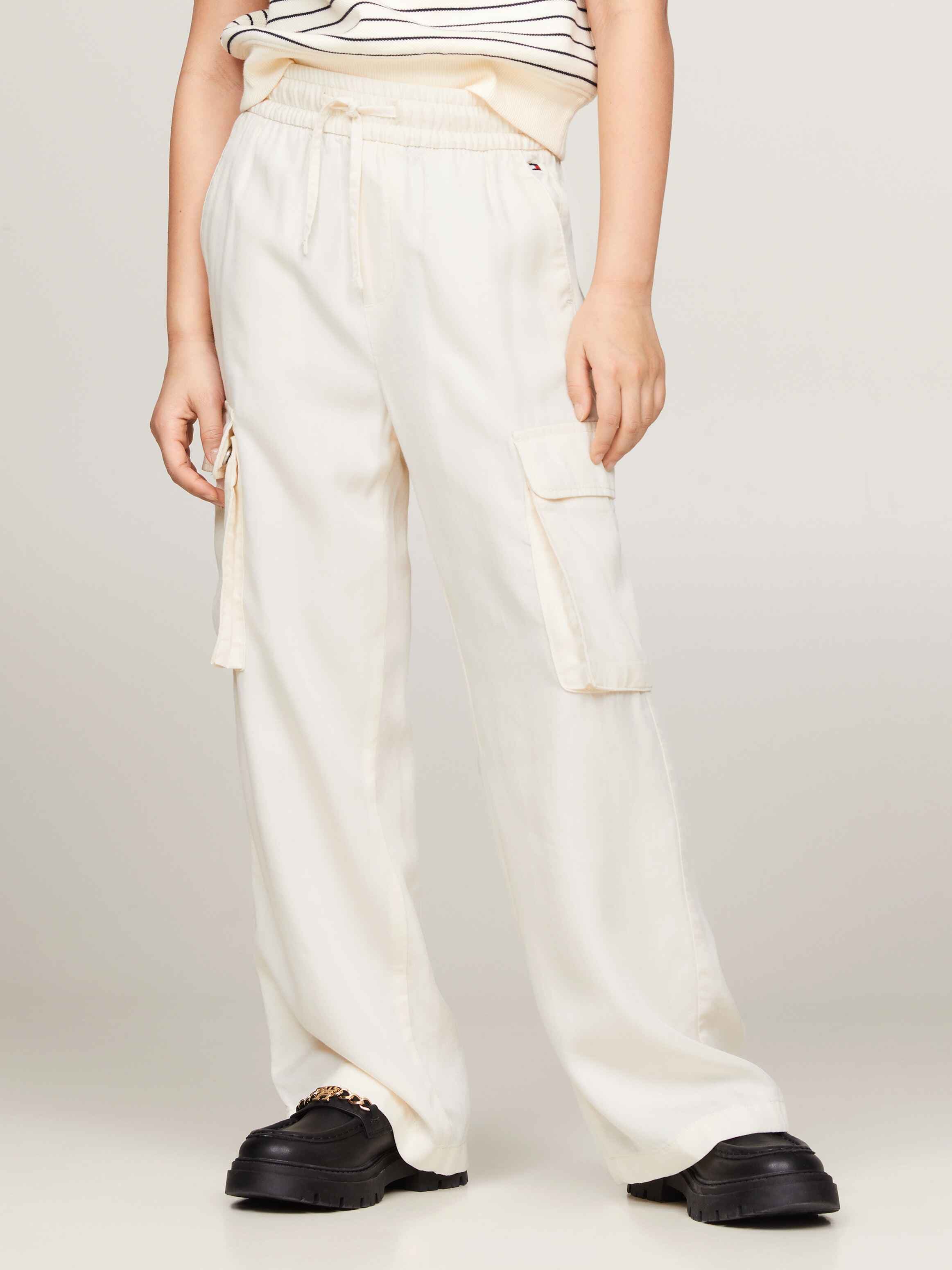 Essential Satin Cargo Trousers