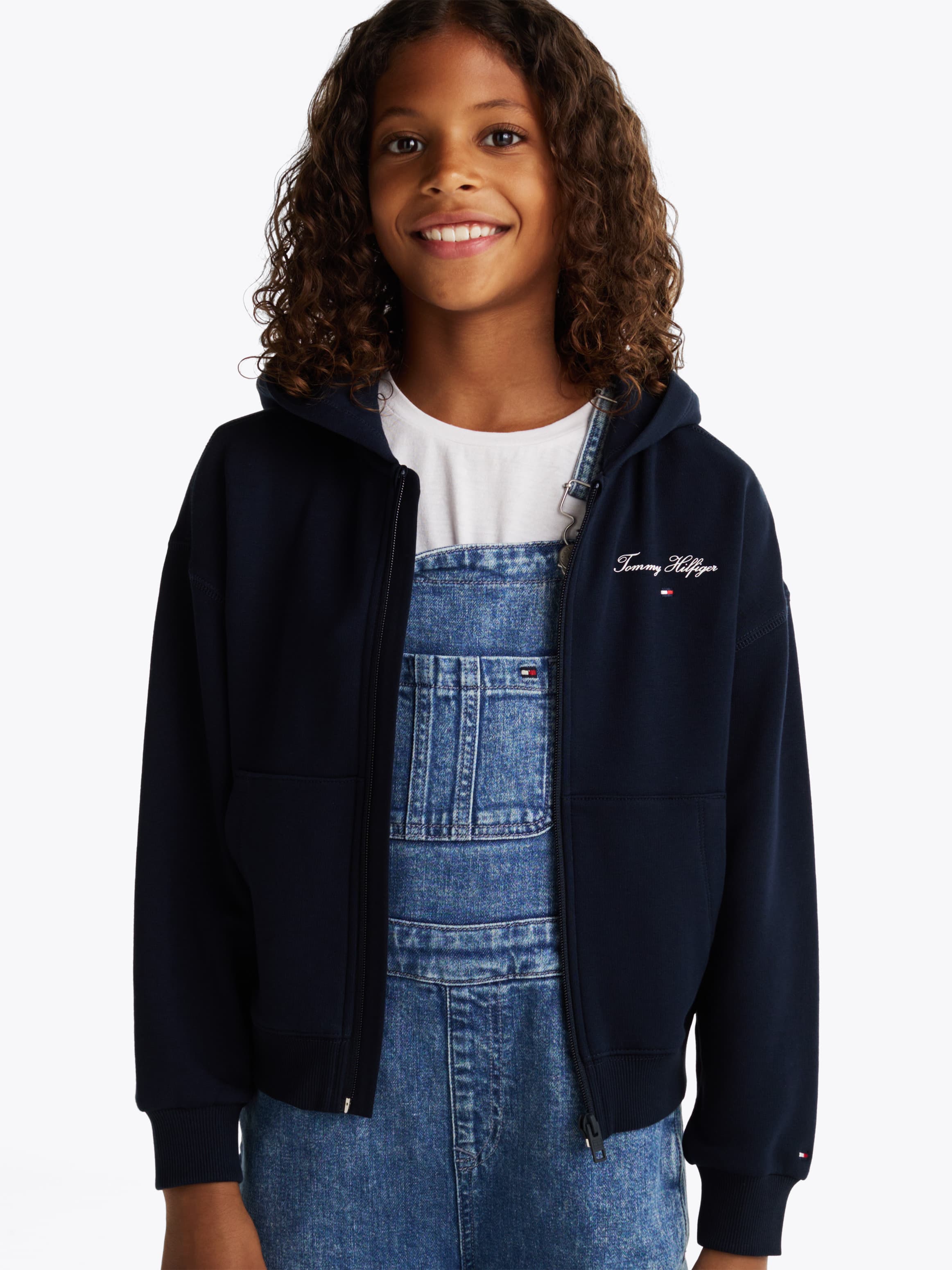 Varsity Relaxed Zip-Thru Hoody