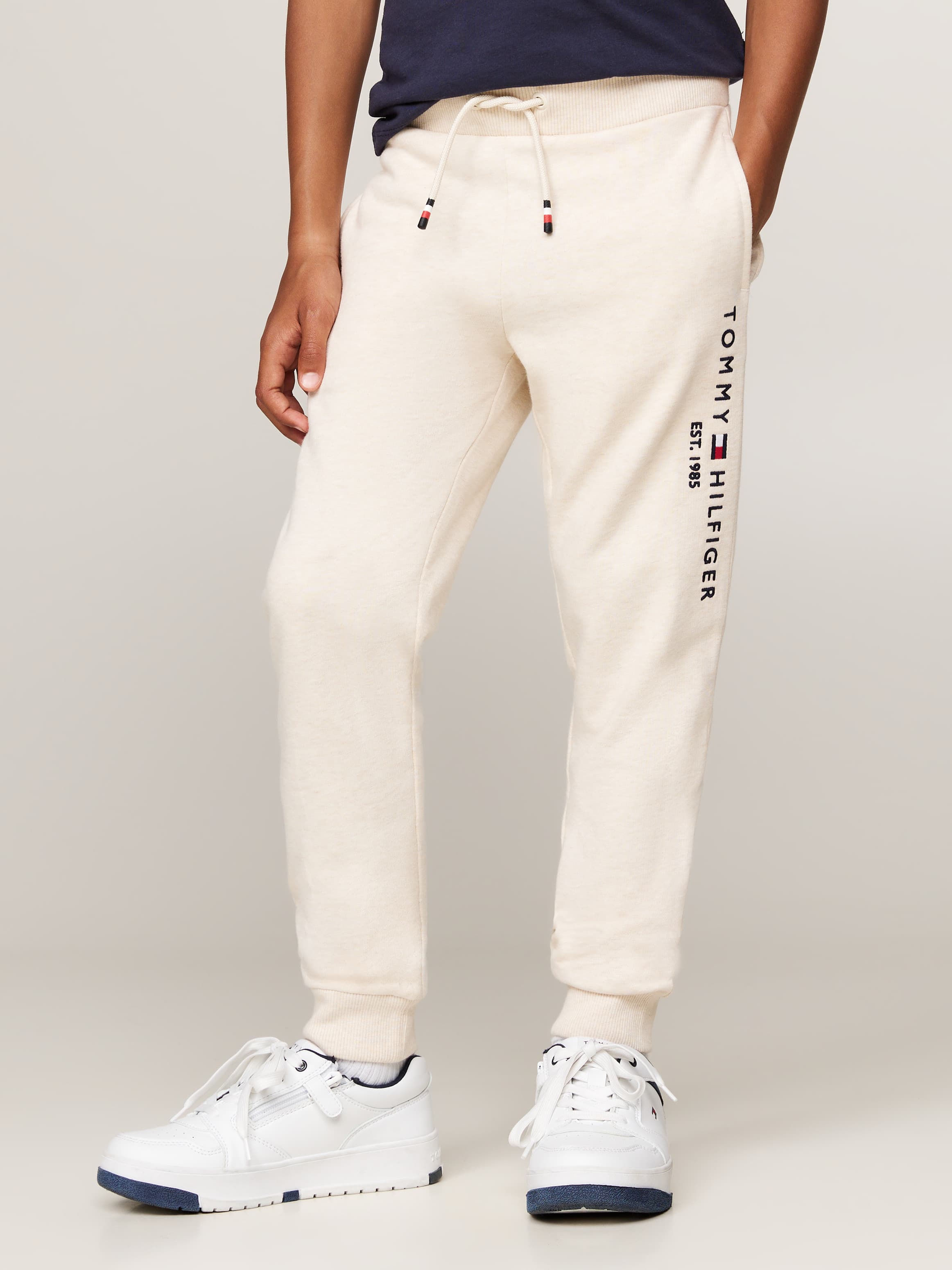 Logo Drawstring Cuffed Joggers