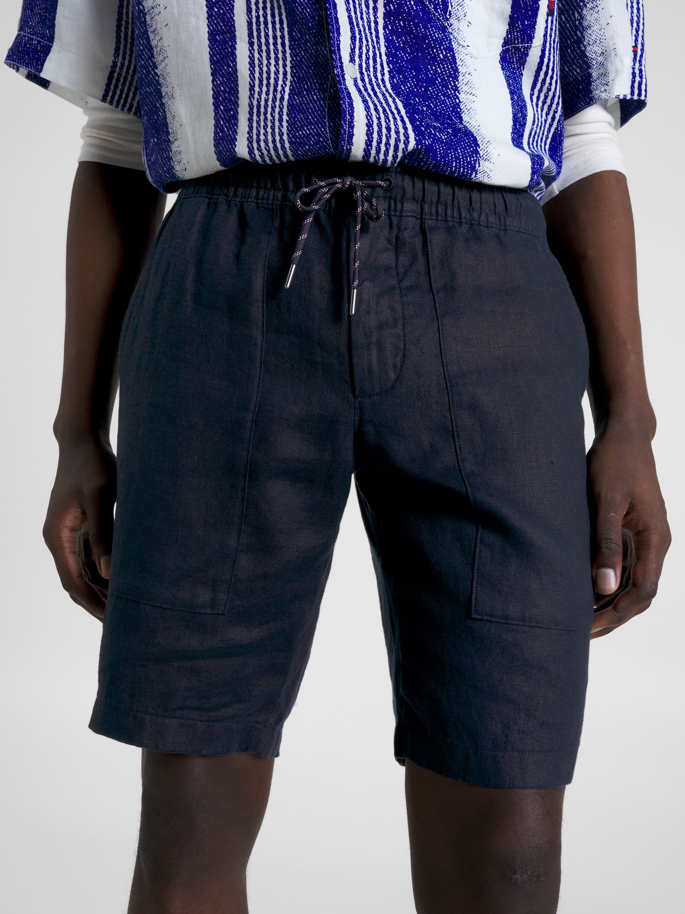 Harlem Linen Relaxed Utility Shorts