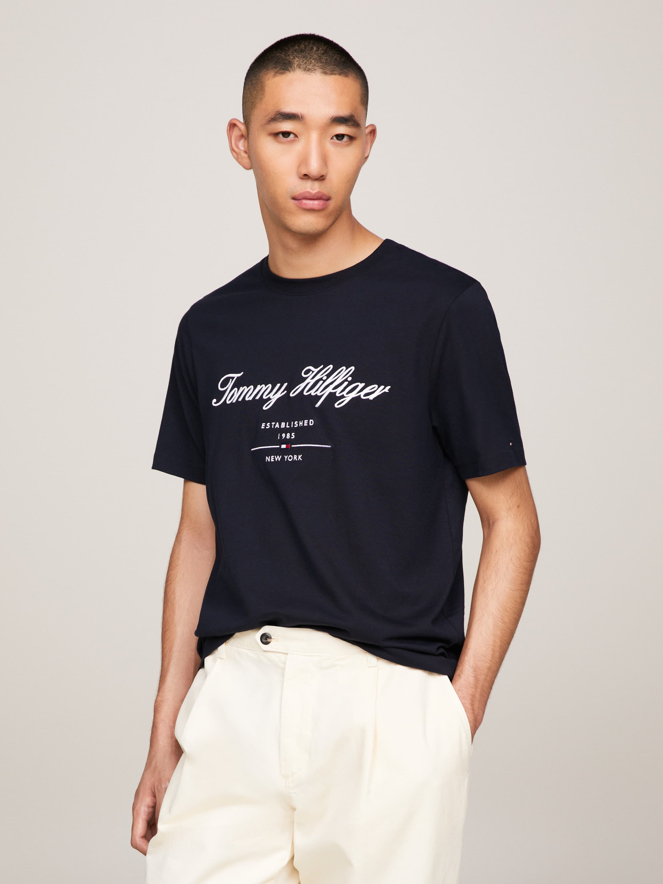 Script Logo Crew Neck T-Shirt