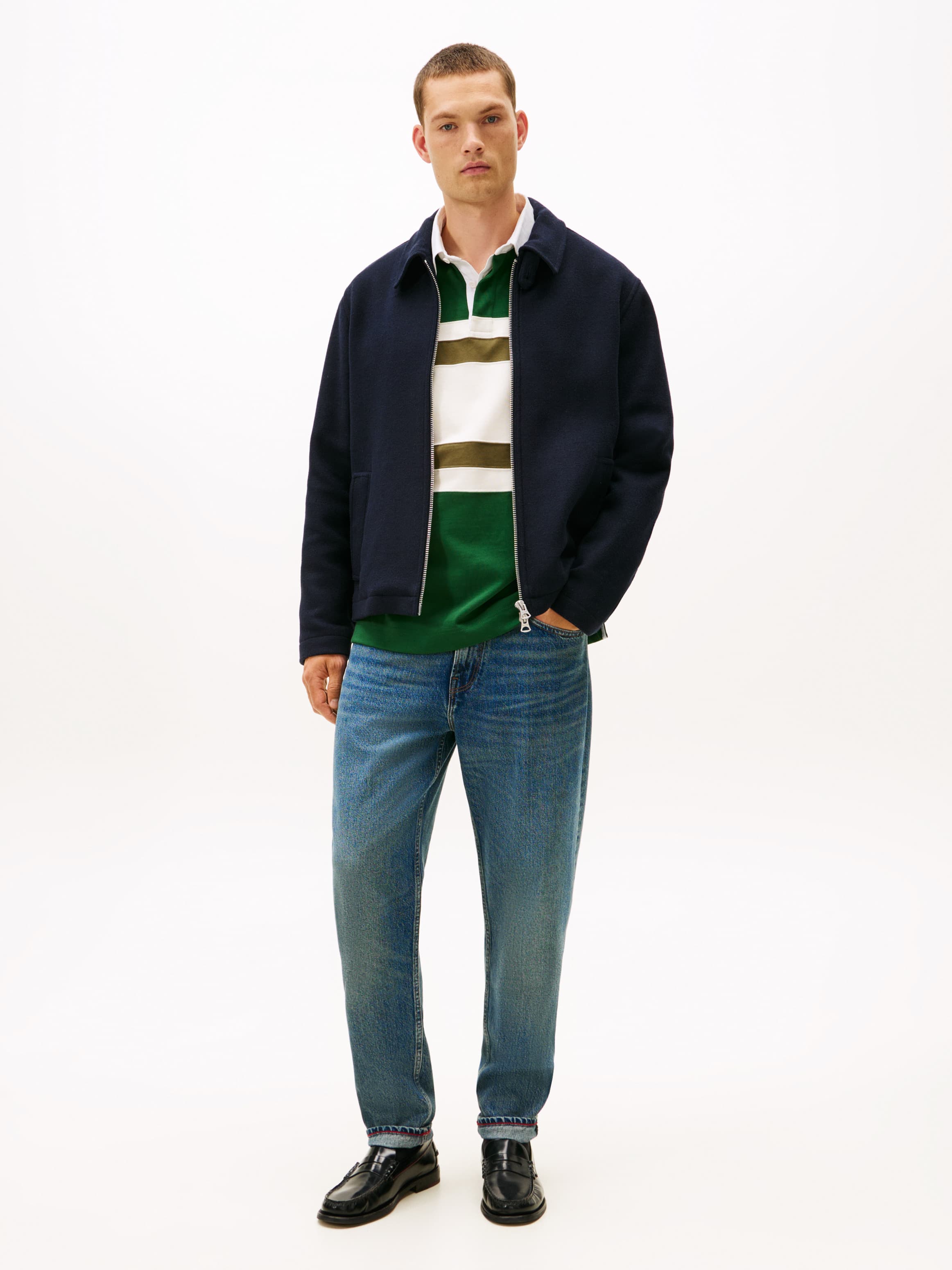 Harlem Whiskered Tapered Leg Jeans