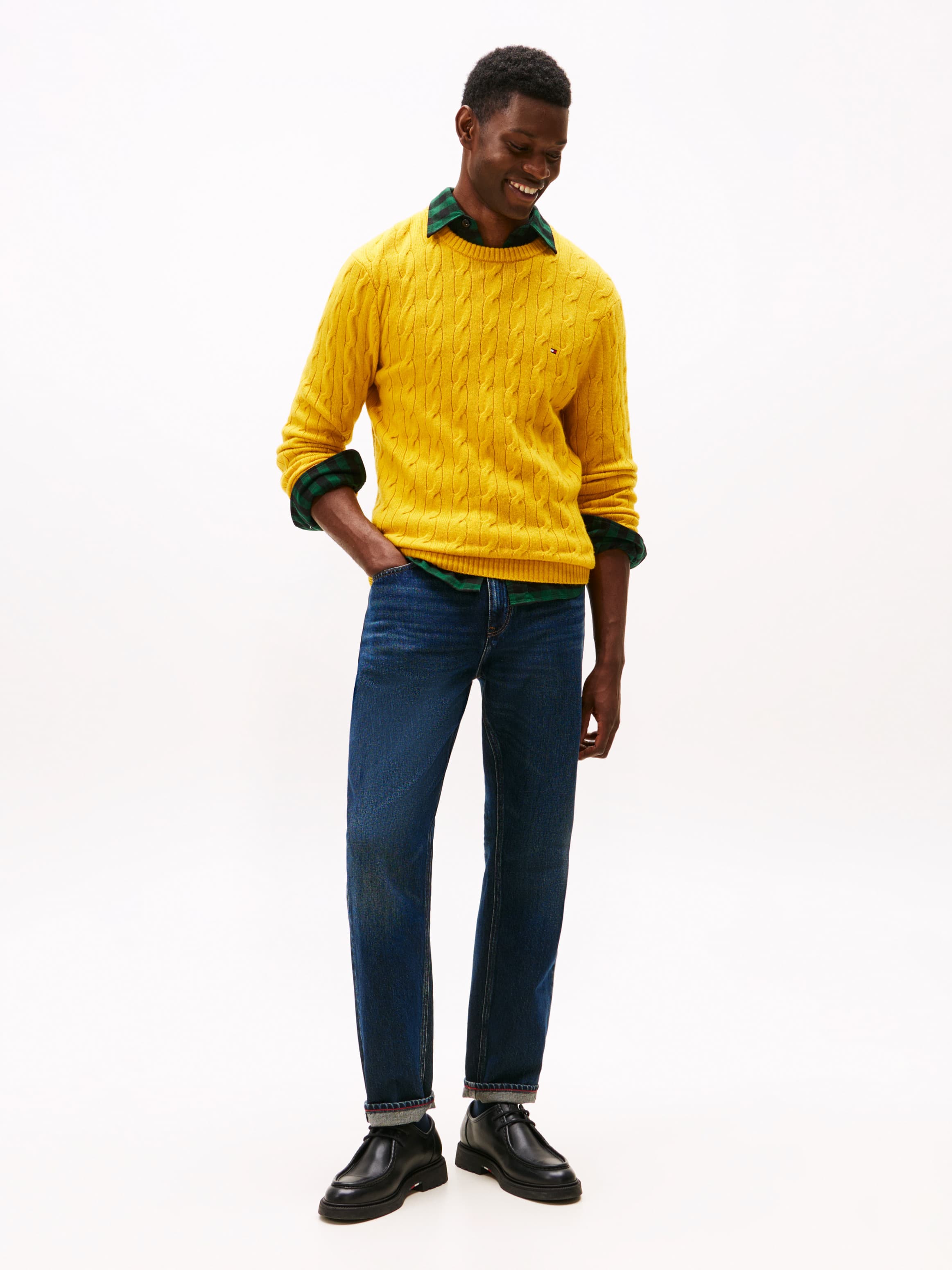 Mercer Whiskered Regular Straight Leg Jeans