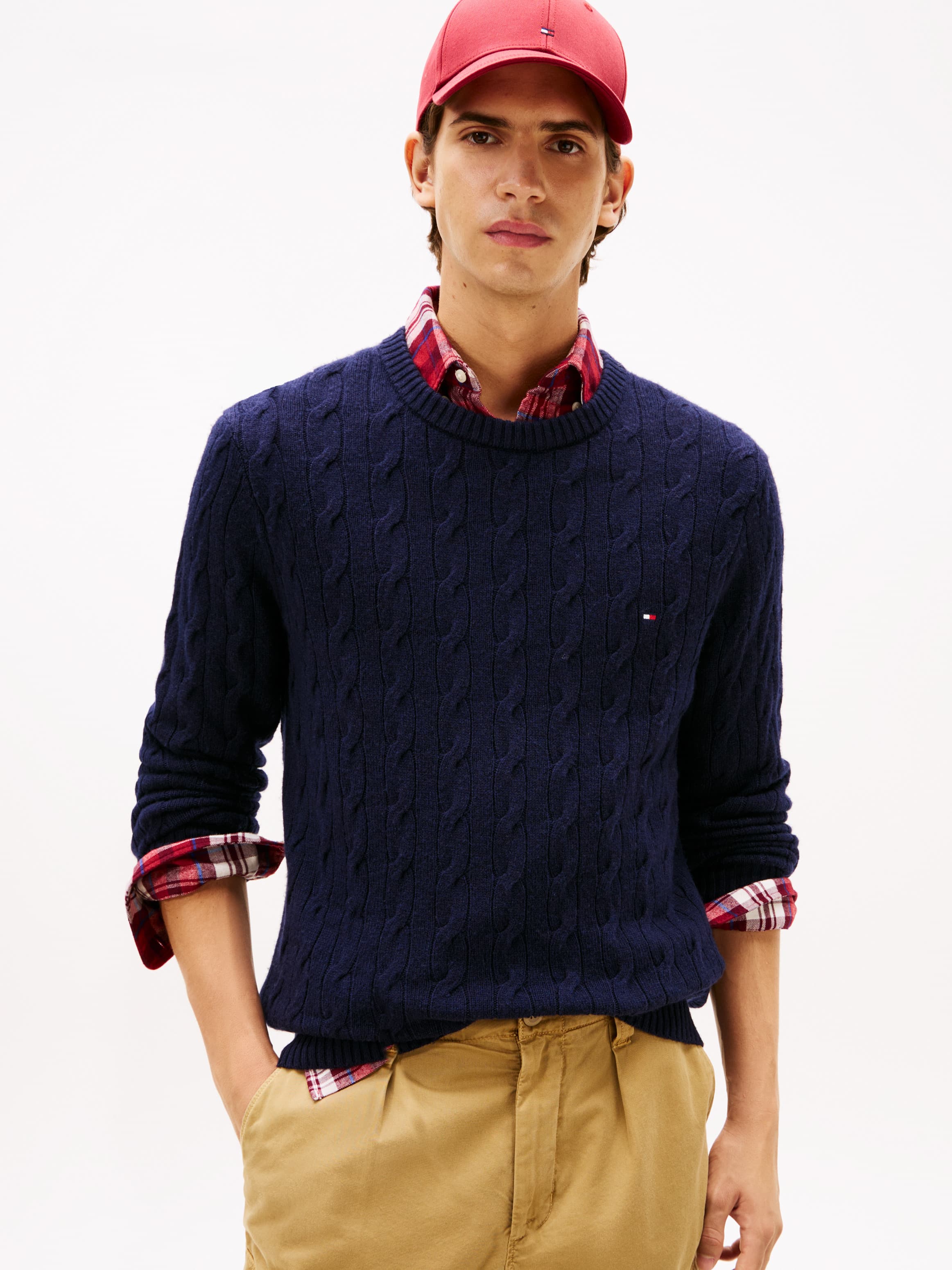 Pure Wool Cable Knit Jumper