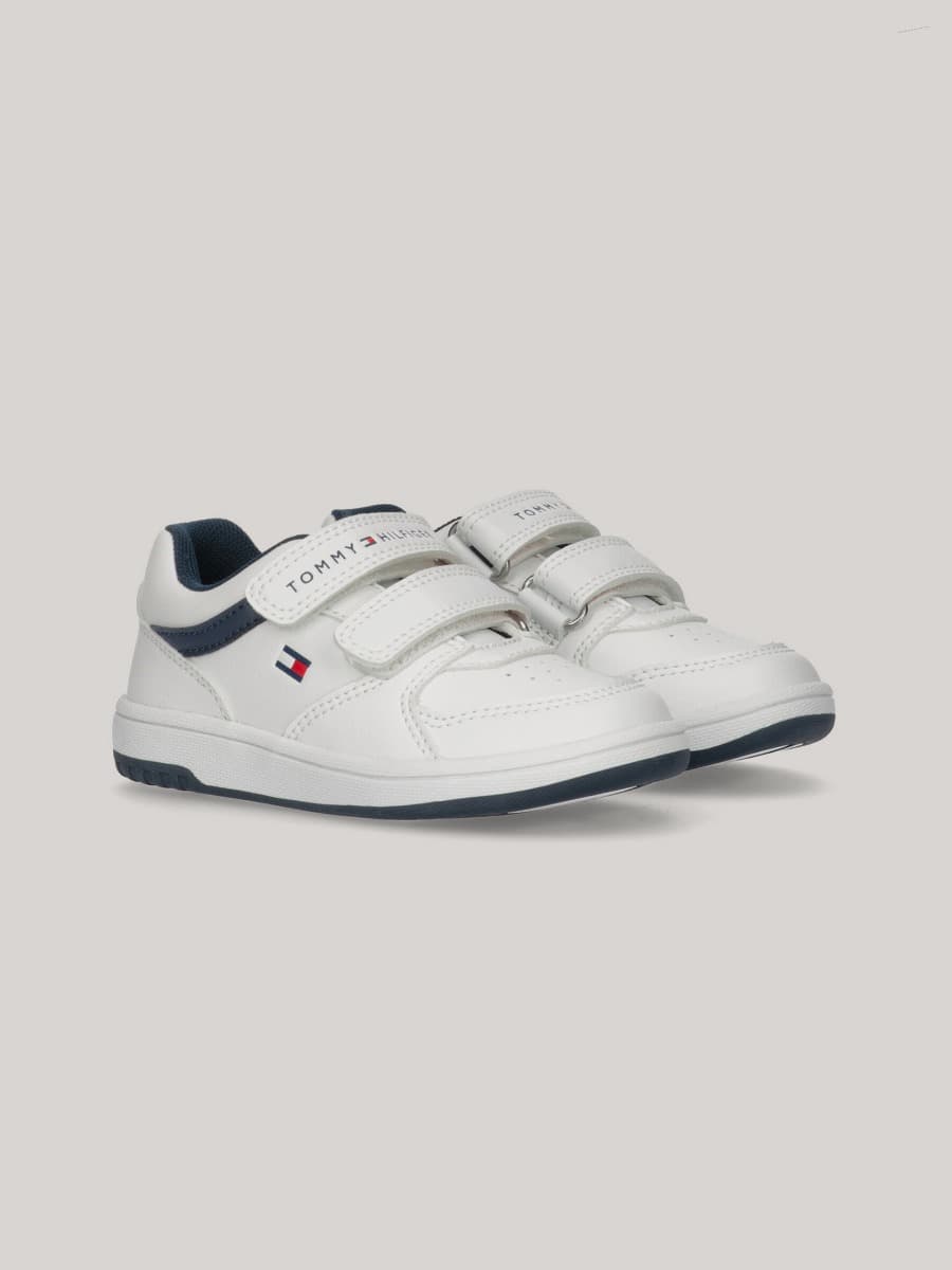 Flag Detail Low Top Velcro Sneakers