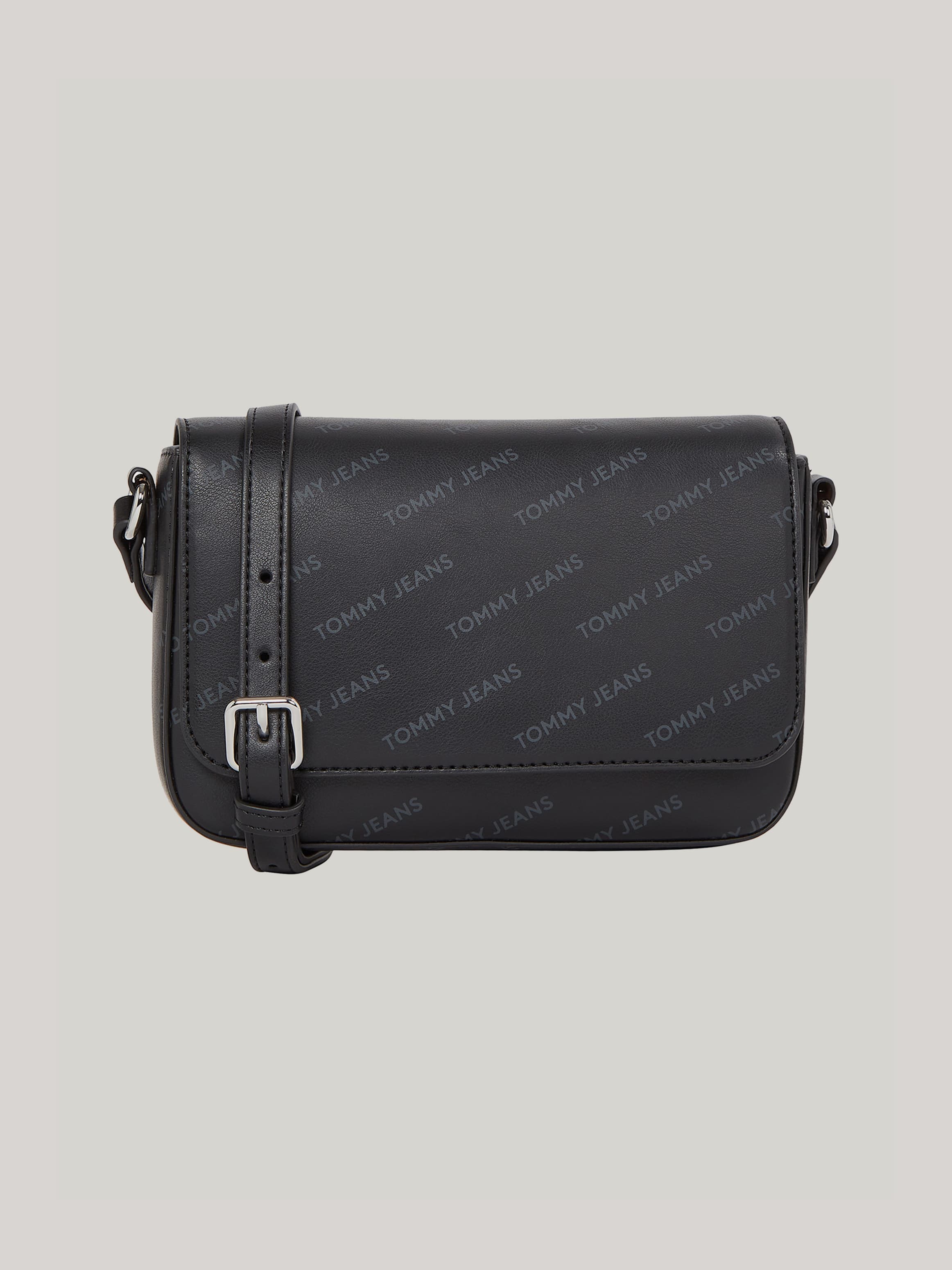 Logo Print Flap Crossbody Bag