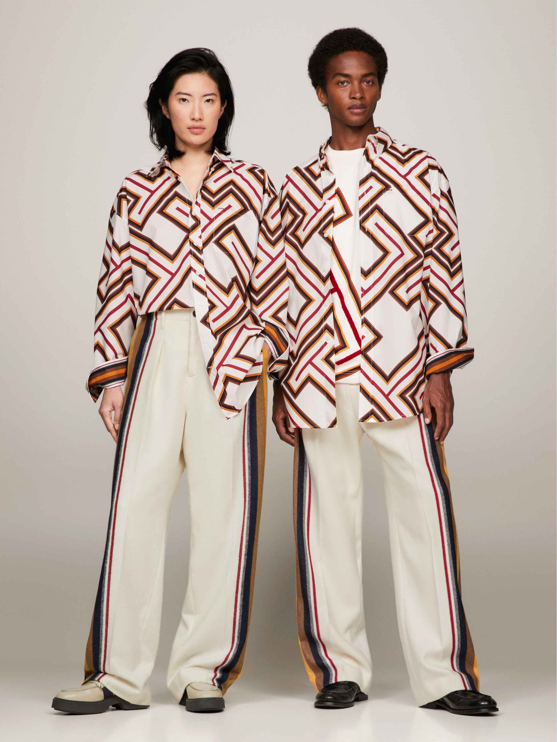 Tommy x Pendleton Prep Valley Stripe TH Monogram Shirt