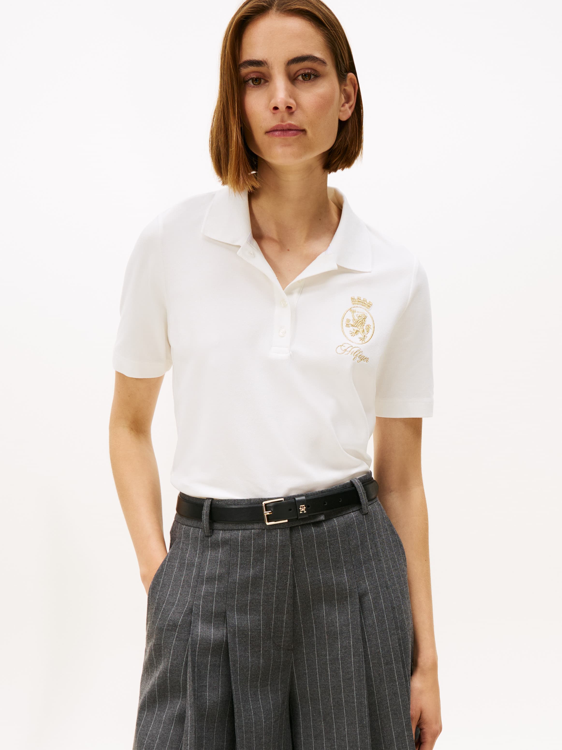 Crest Embroidery Regular Fit Polo Shirt