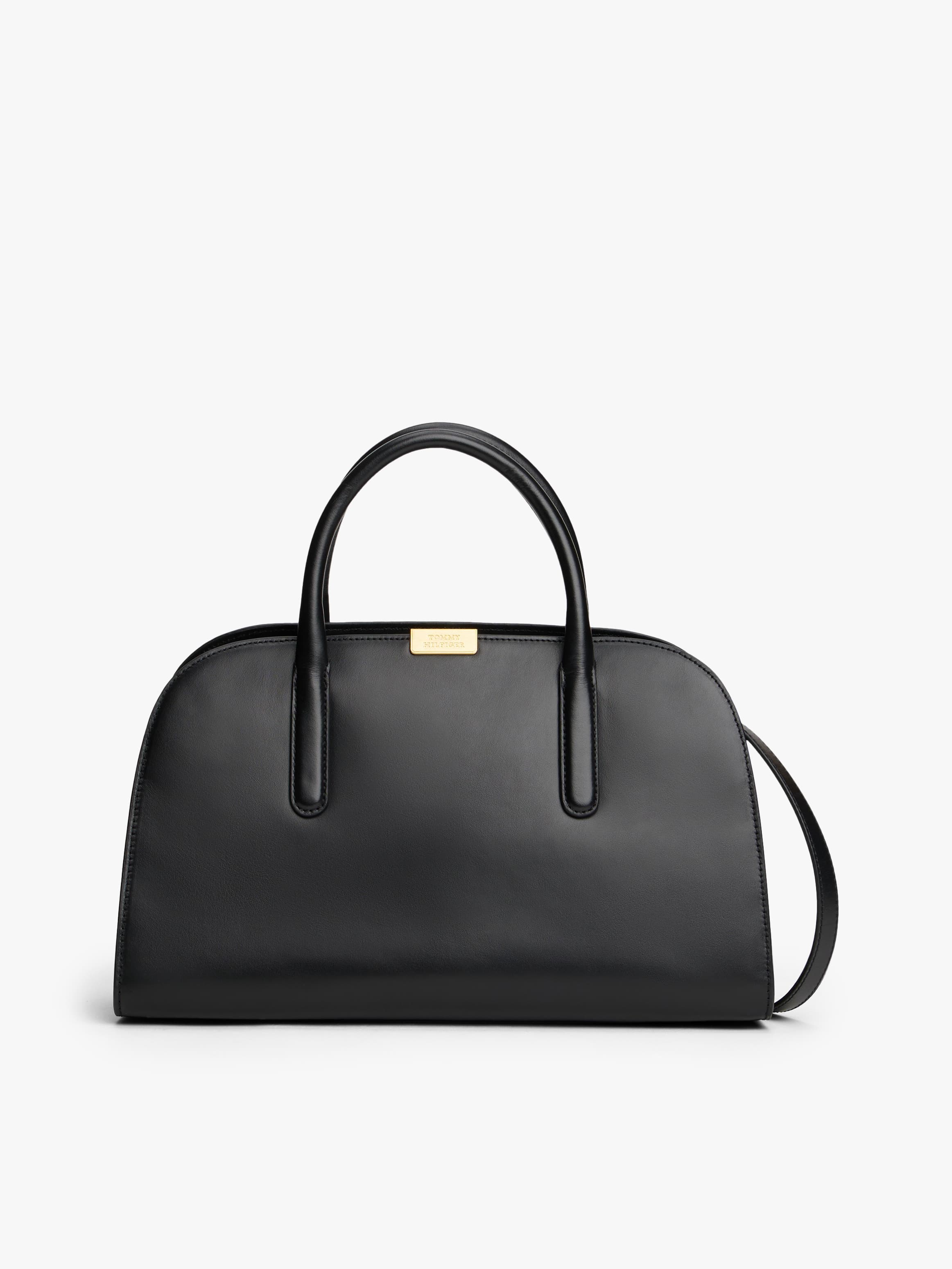 Iconic Leather Crossbody Satchel Bag