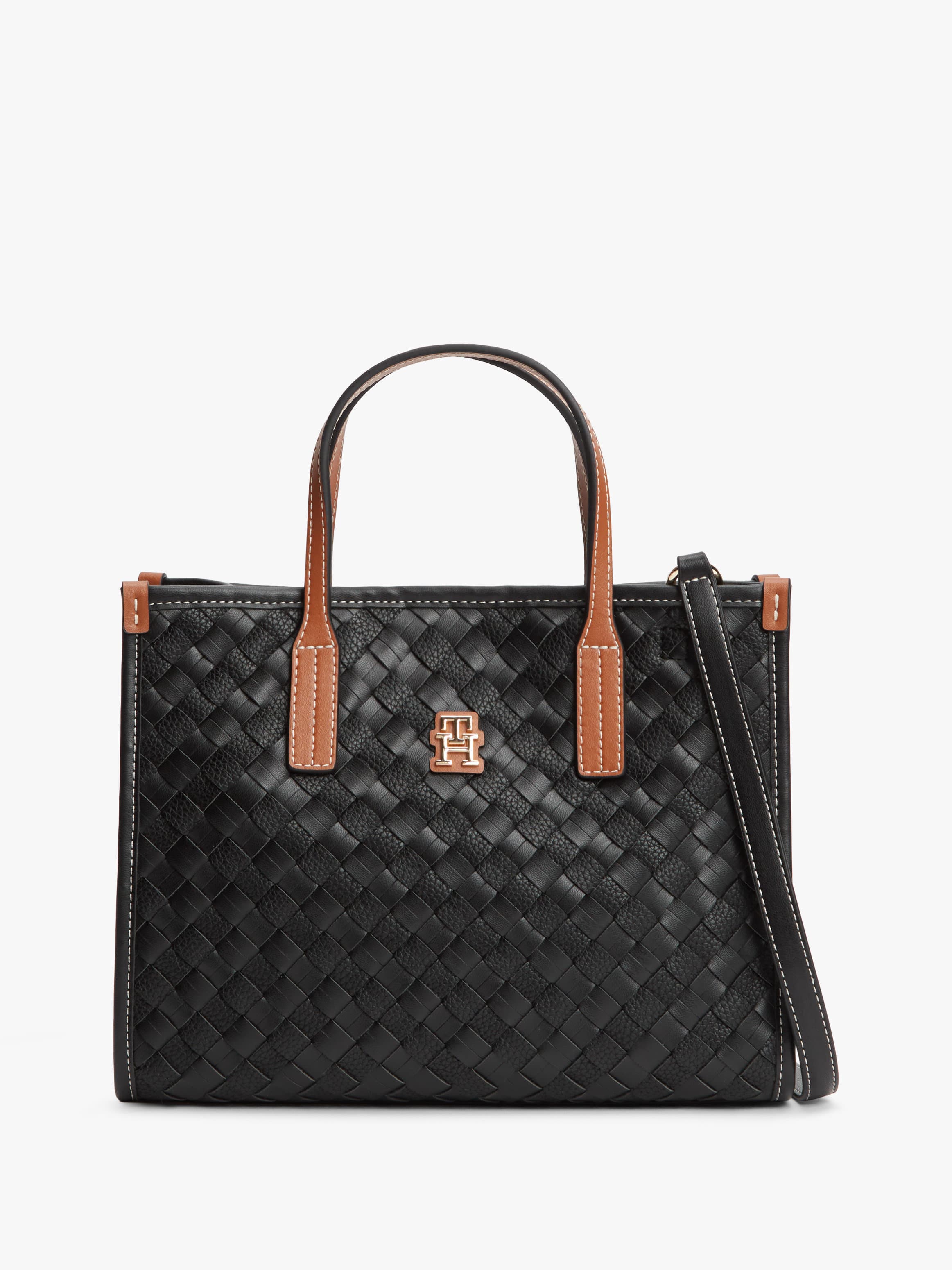 City Woven Crossbody Tote Bag