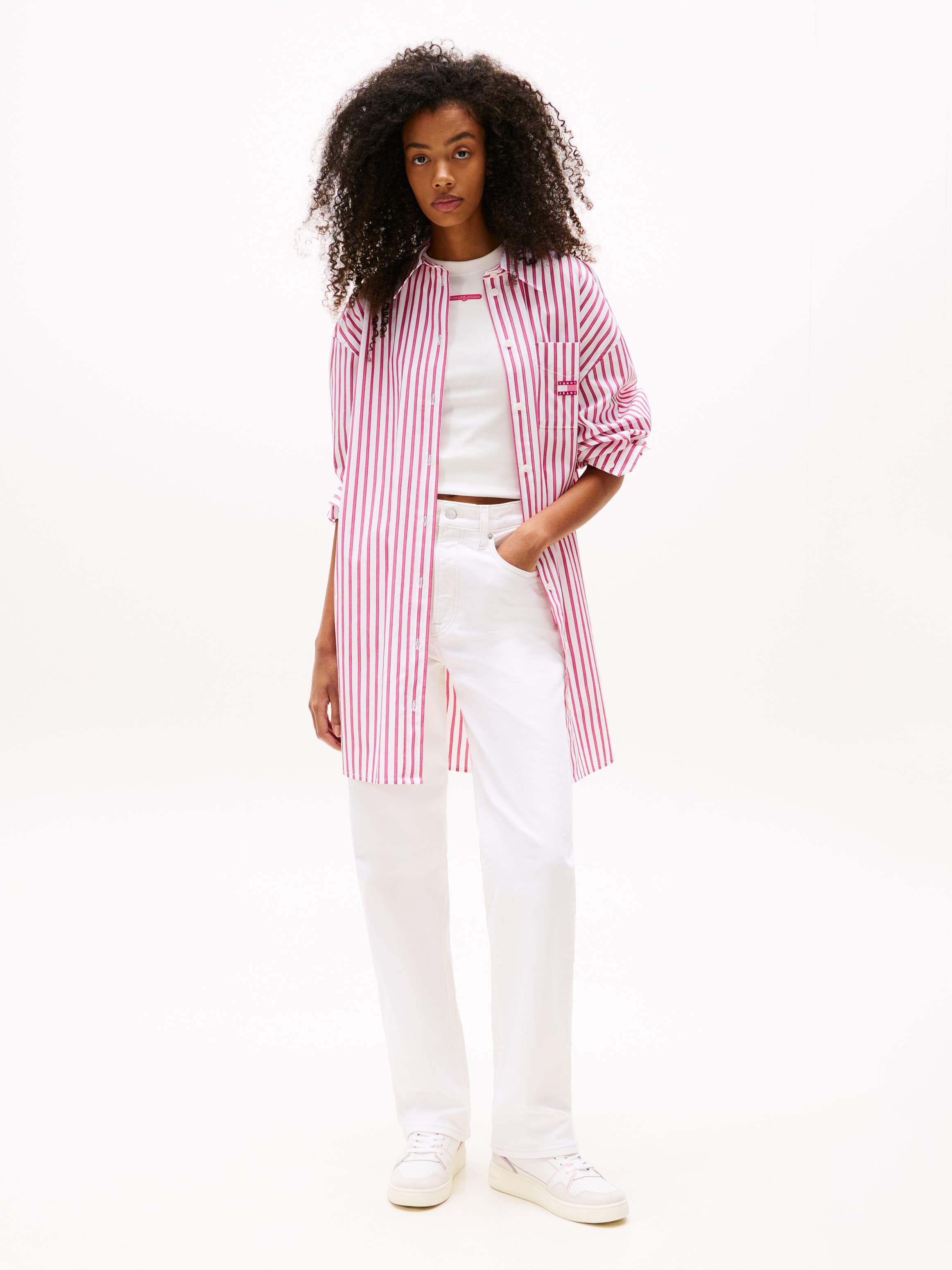 Oversized Mini Shirt Dress