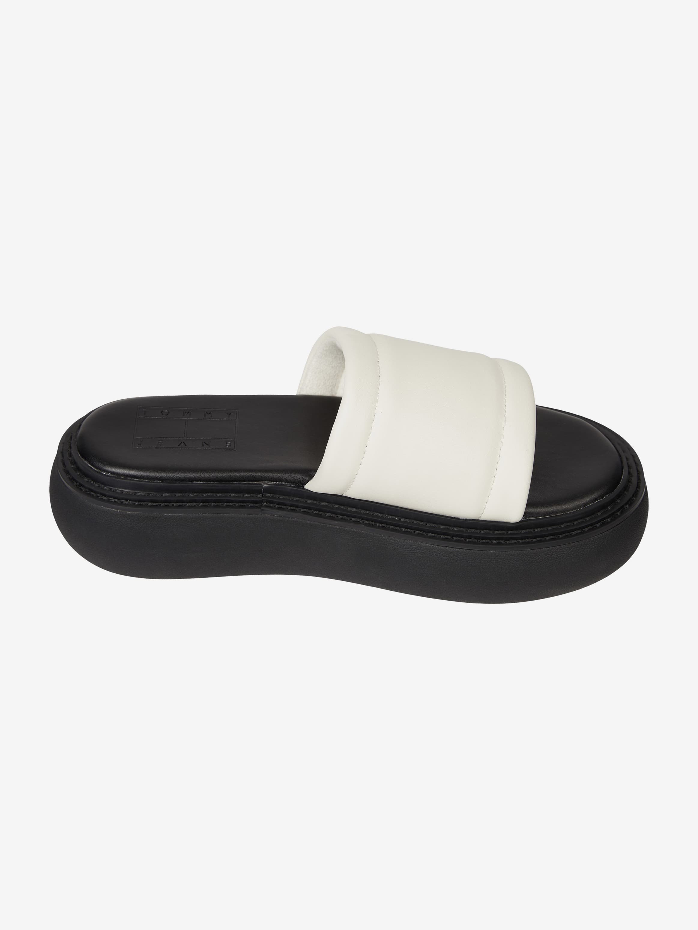 Embossed Chunky Sole Flatform Sandals