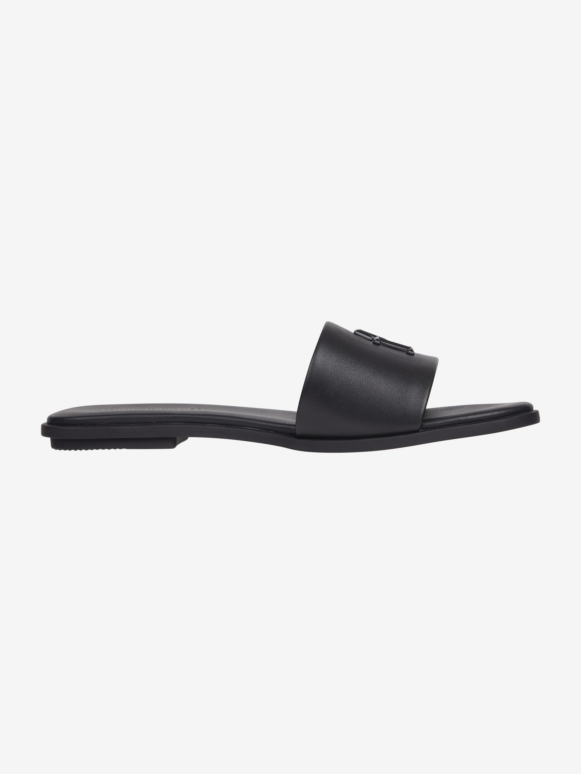 Leather Flat Slip-On Mules