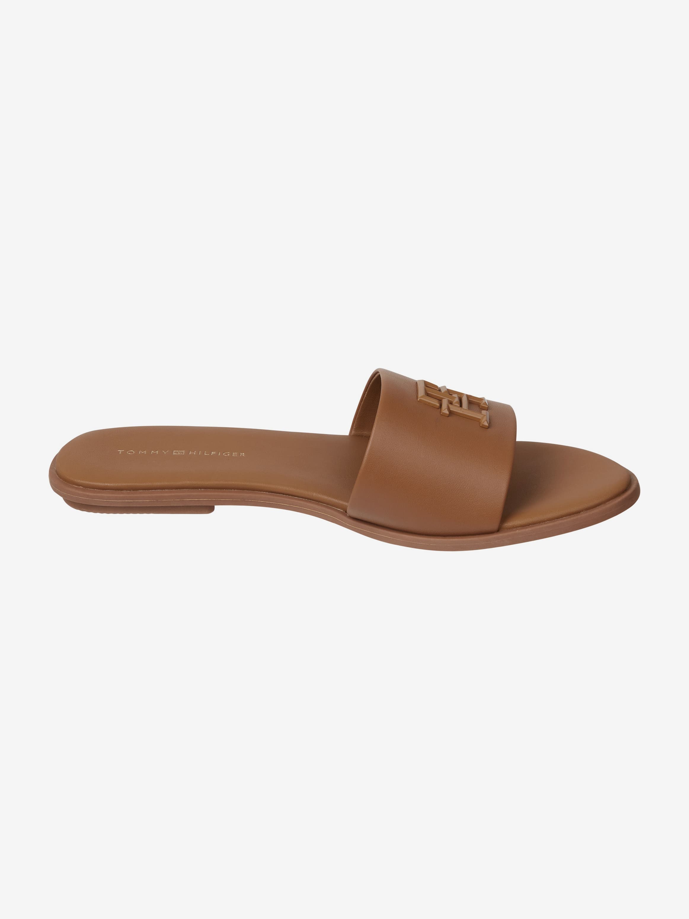 Leather Flat Slip-On Mules