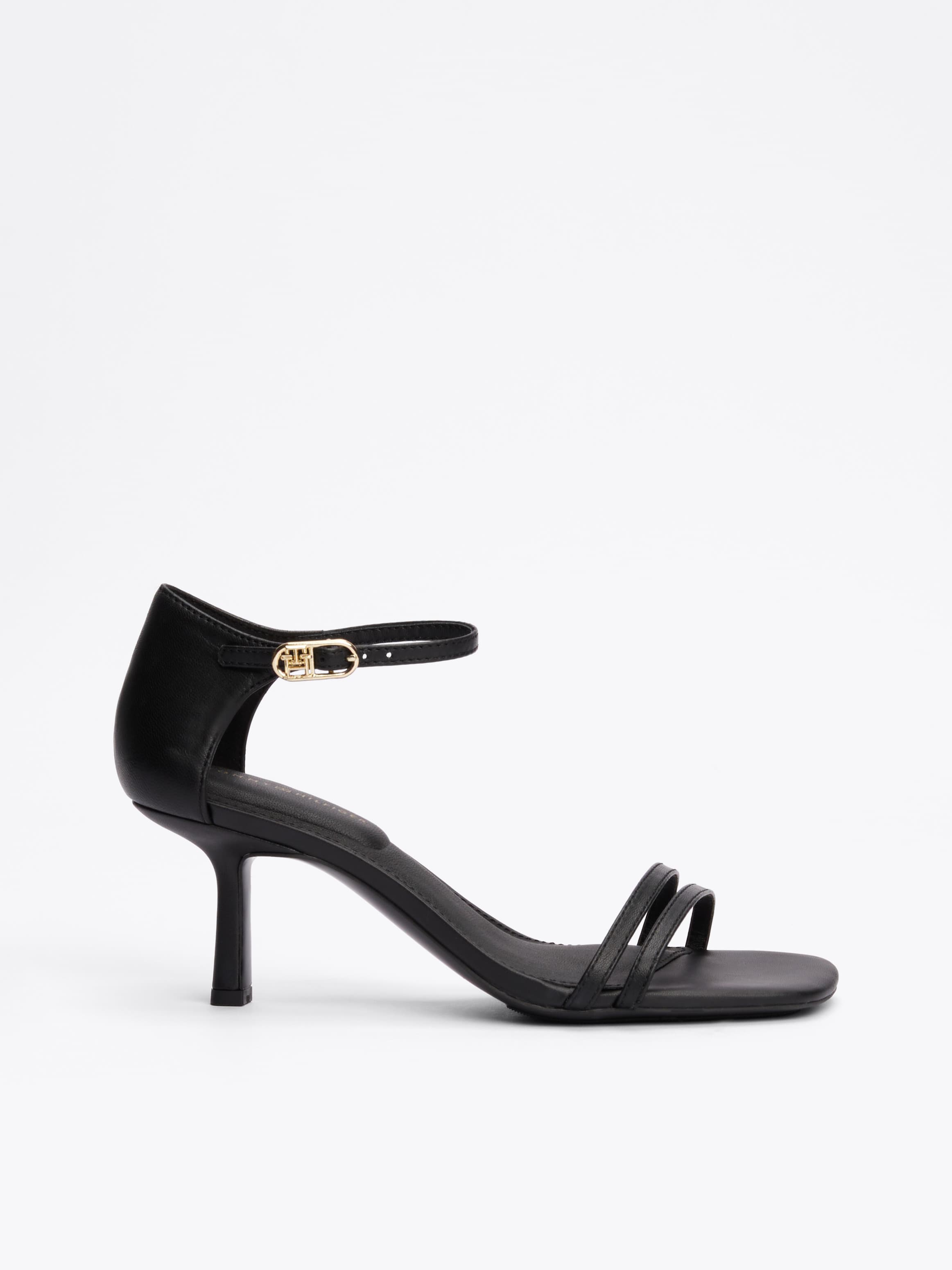 TH Monogram Leather Kitten Heels