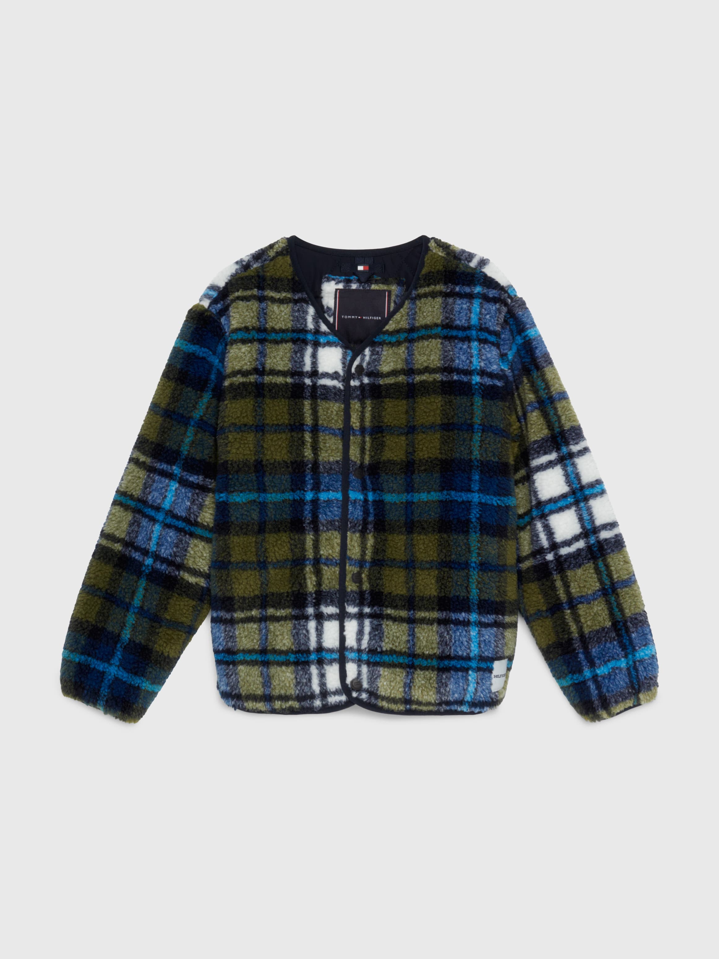 Tartan Back Logo Teddy Jacket