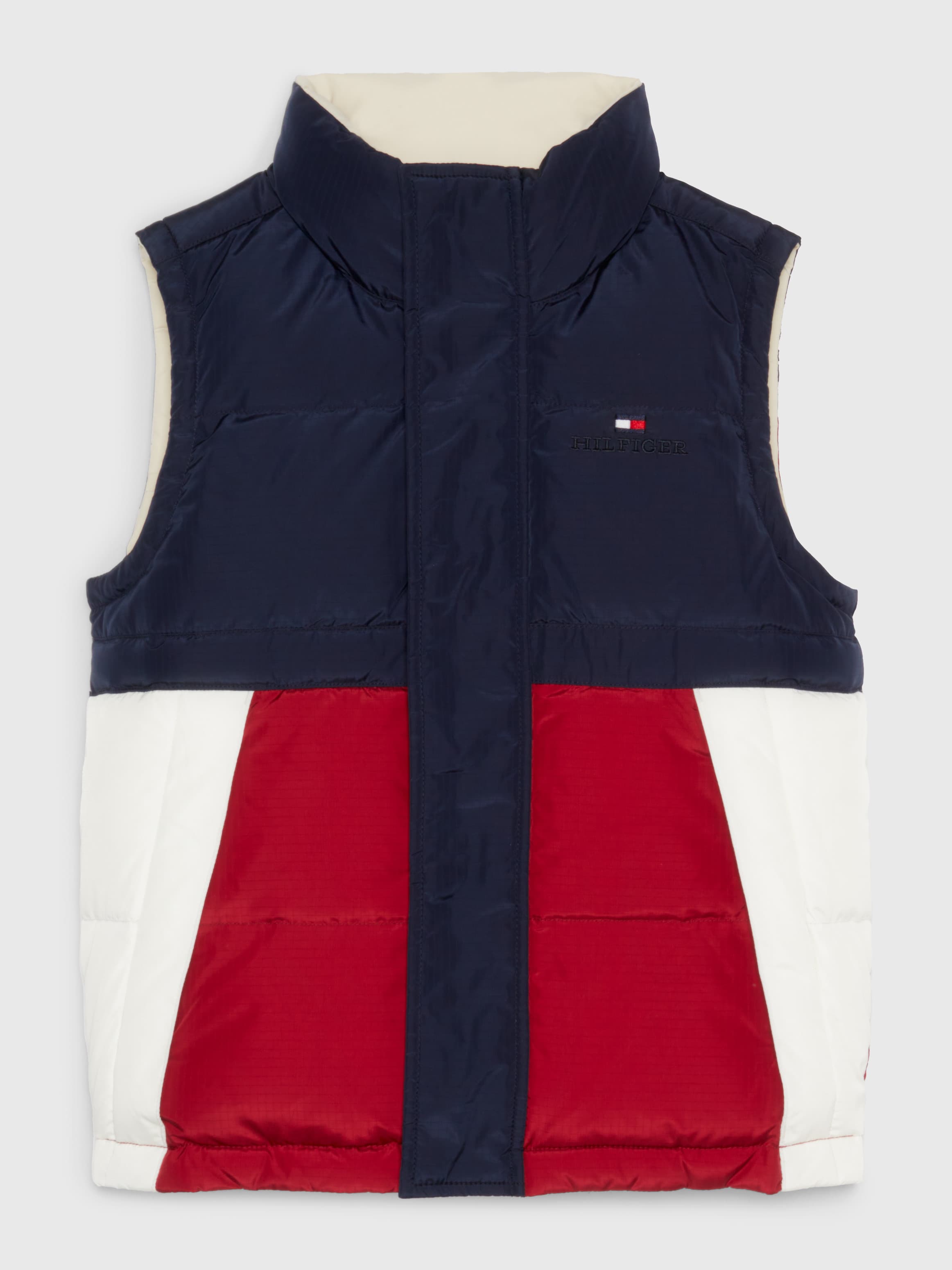 Tonal Logo Dual Gender Reversible Down Vest