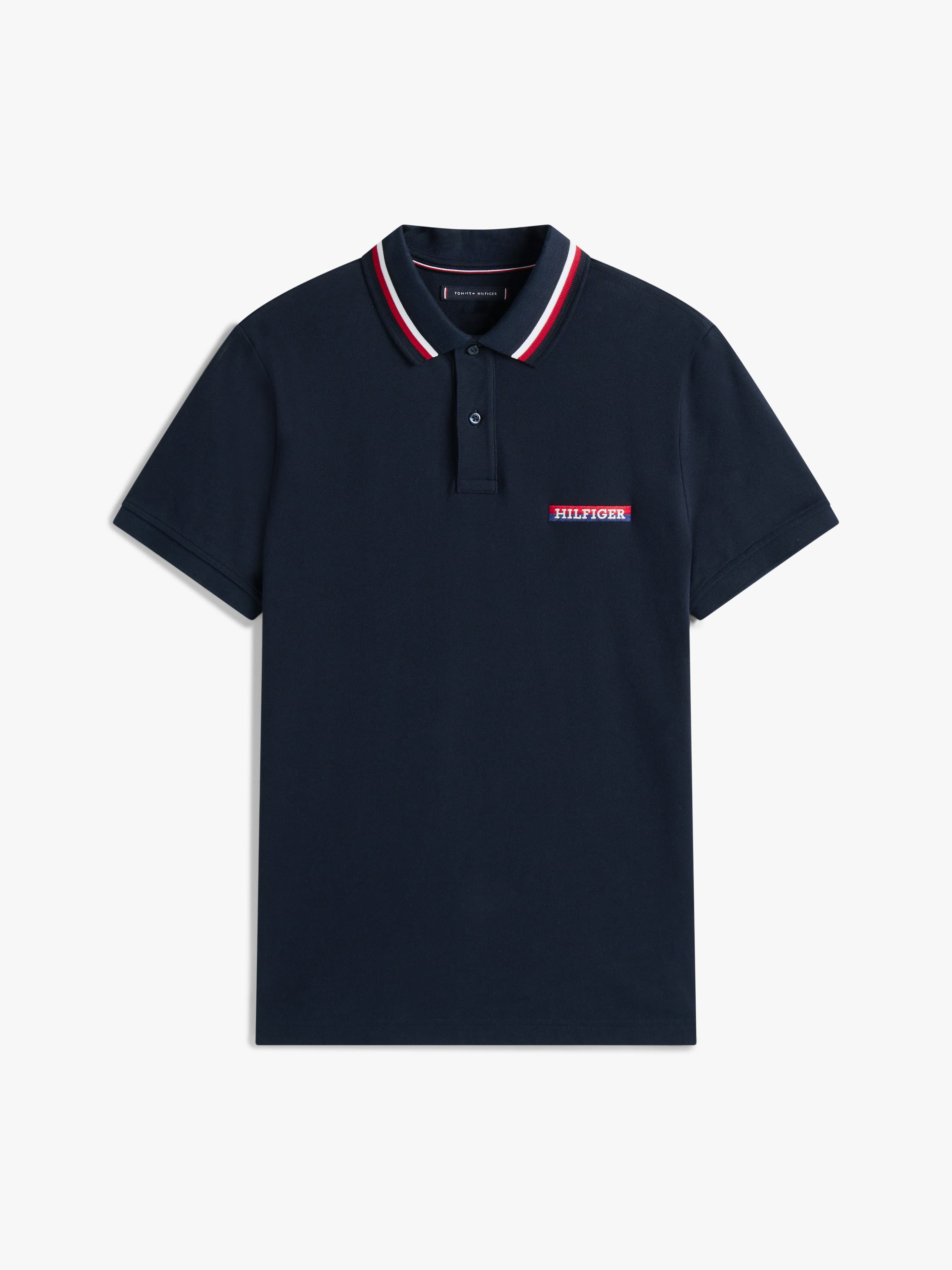 Americana Tipped Short Sleeve Polo T-Shirt