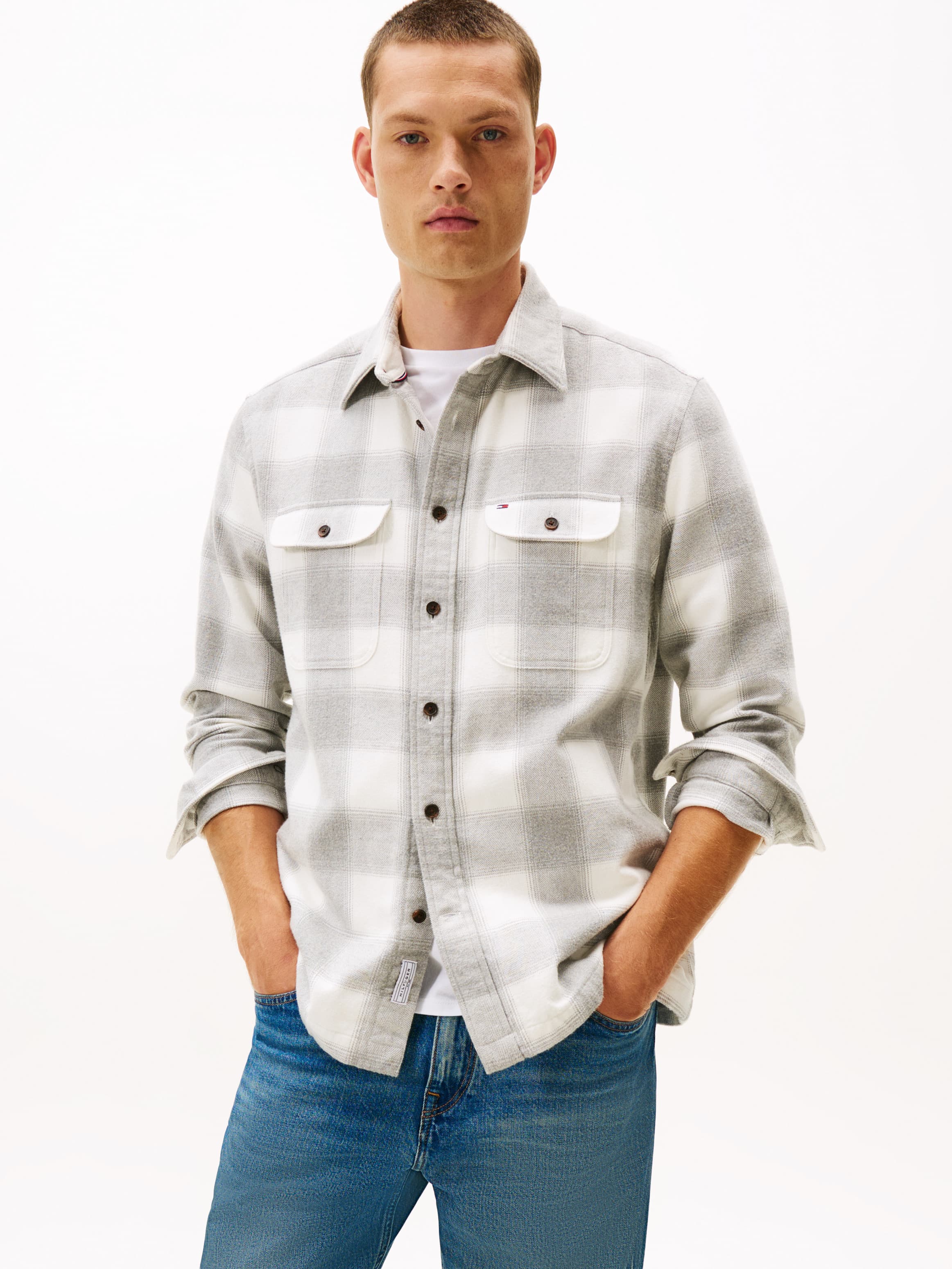 Relaxed Fit Check Flannel Overshirt