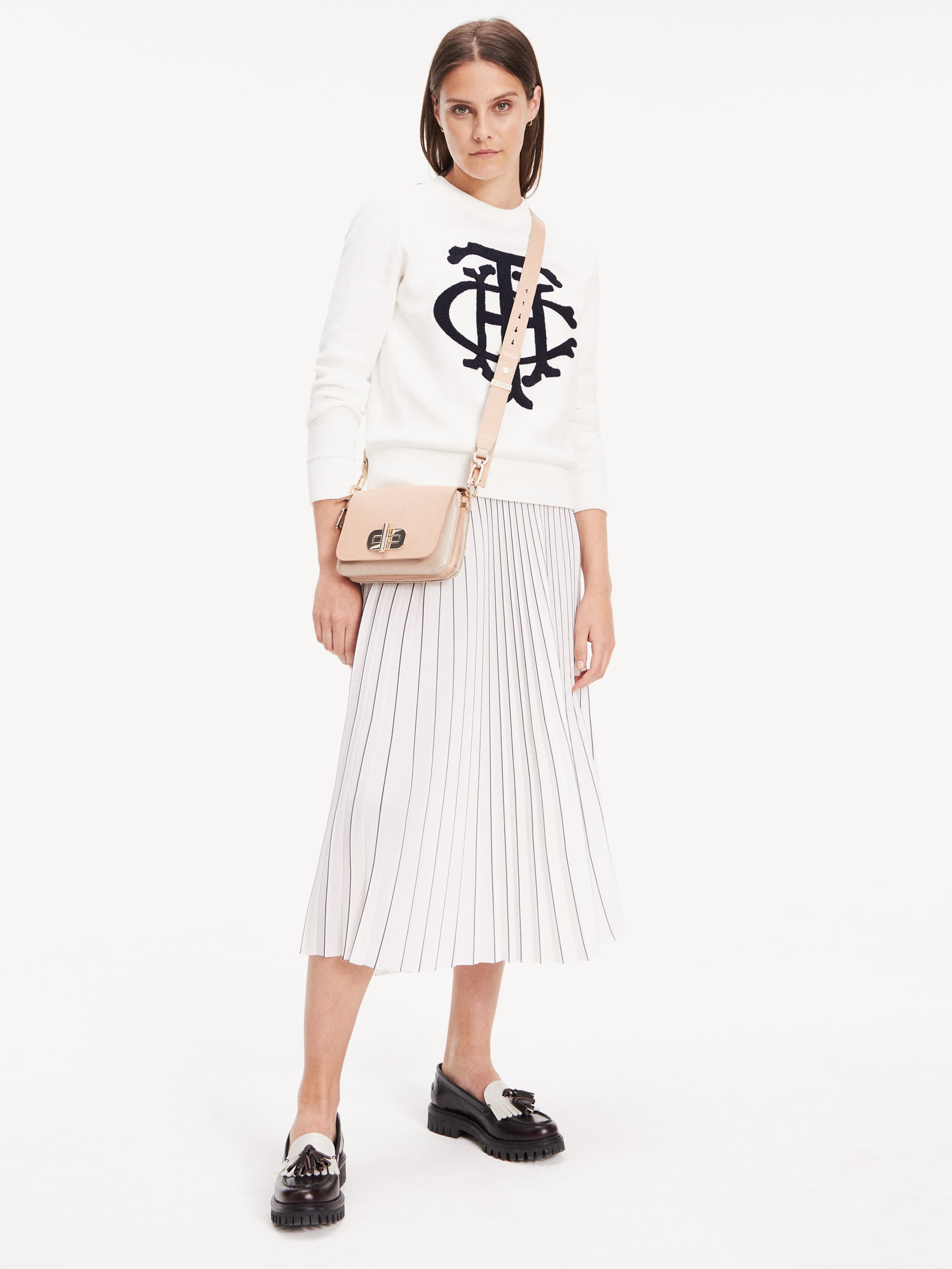 Essential Pleated Midi Skirt