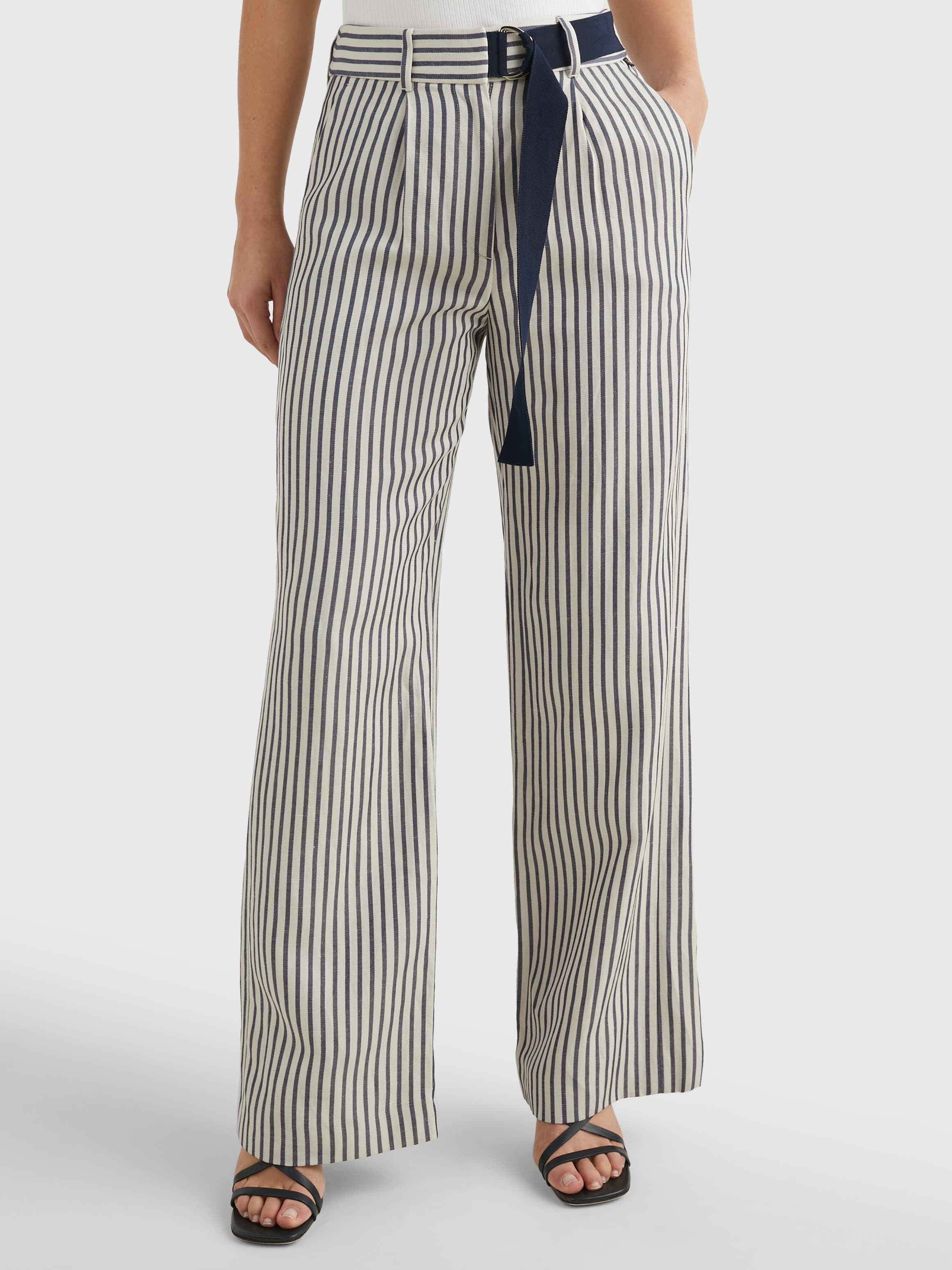 Stripe Relaxed Trousers