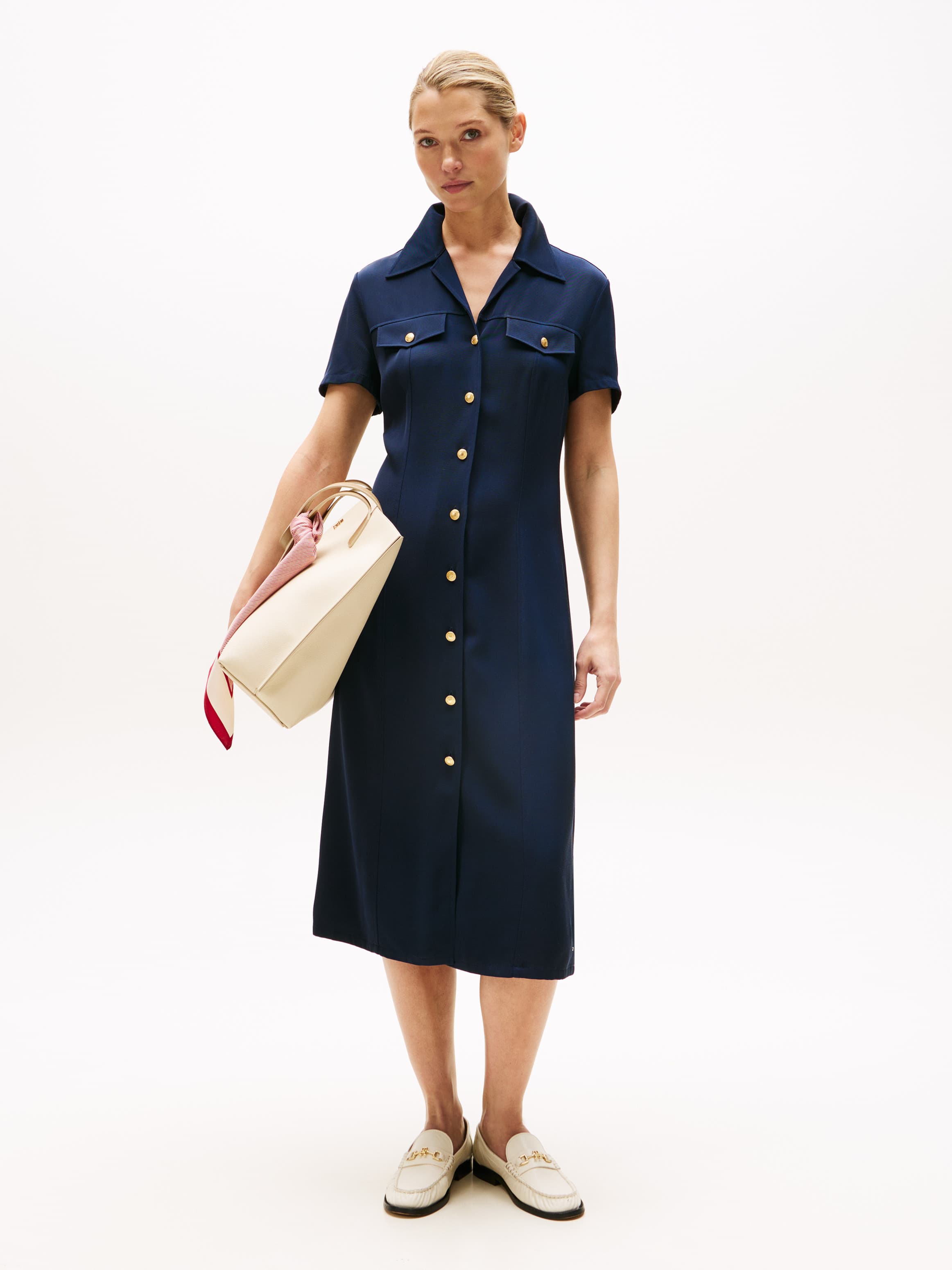 Short Sleeve Shirt Dress